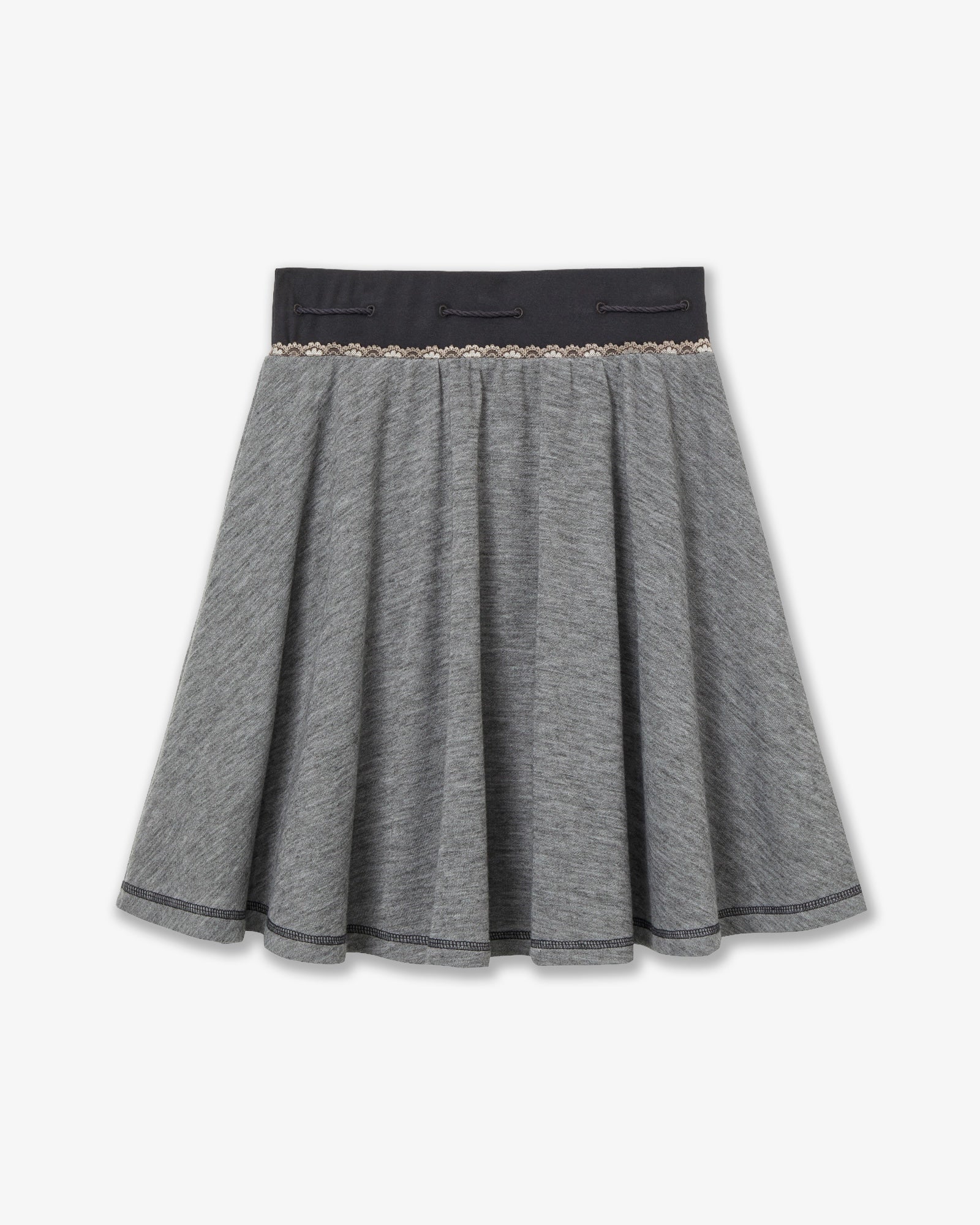 STRING LACE SKIRT [GREY]