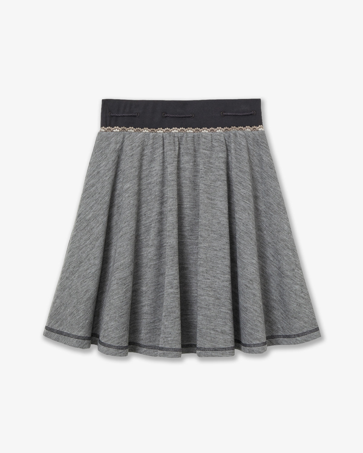 STRING LACE SKIRT [GREY]