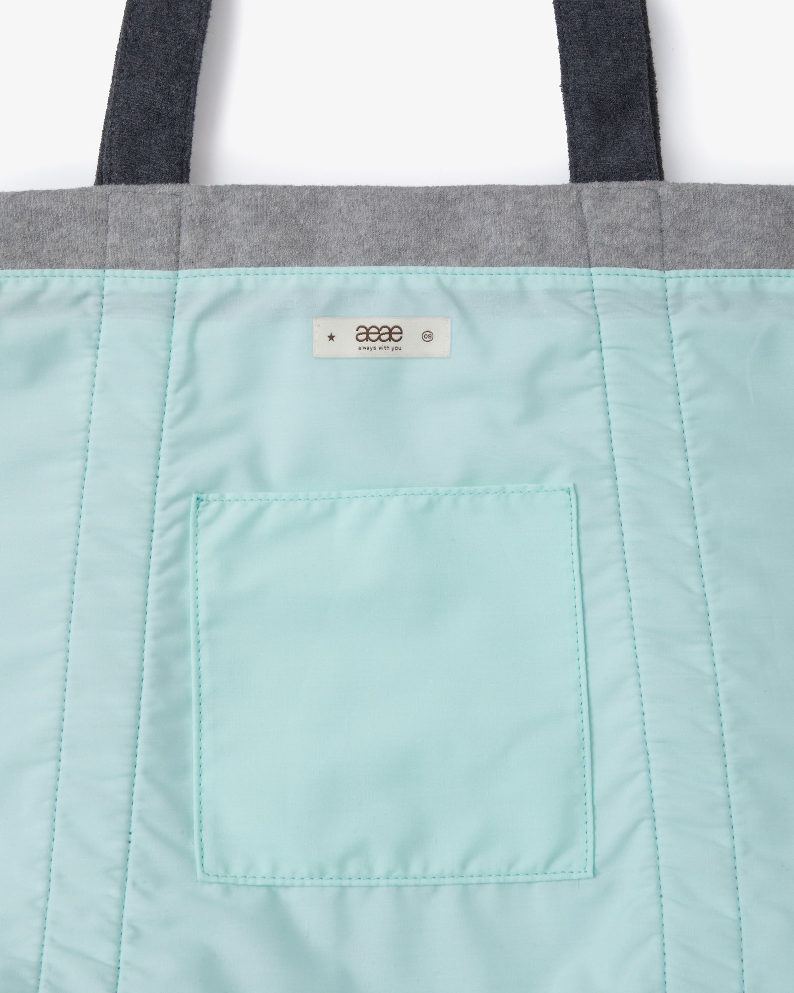 STRIPE BIG TOTE BAG [BROWN]