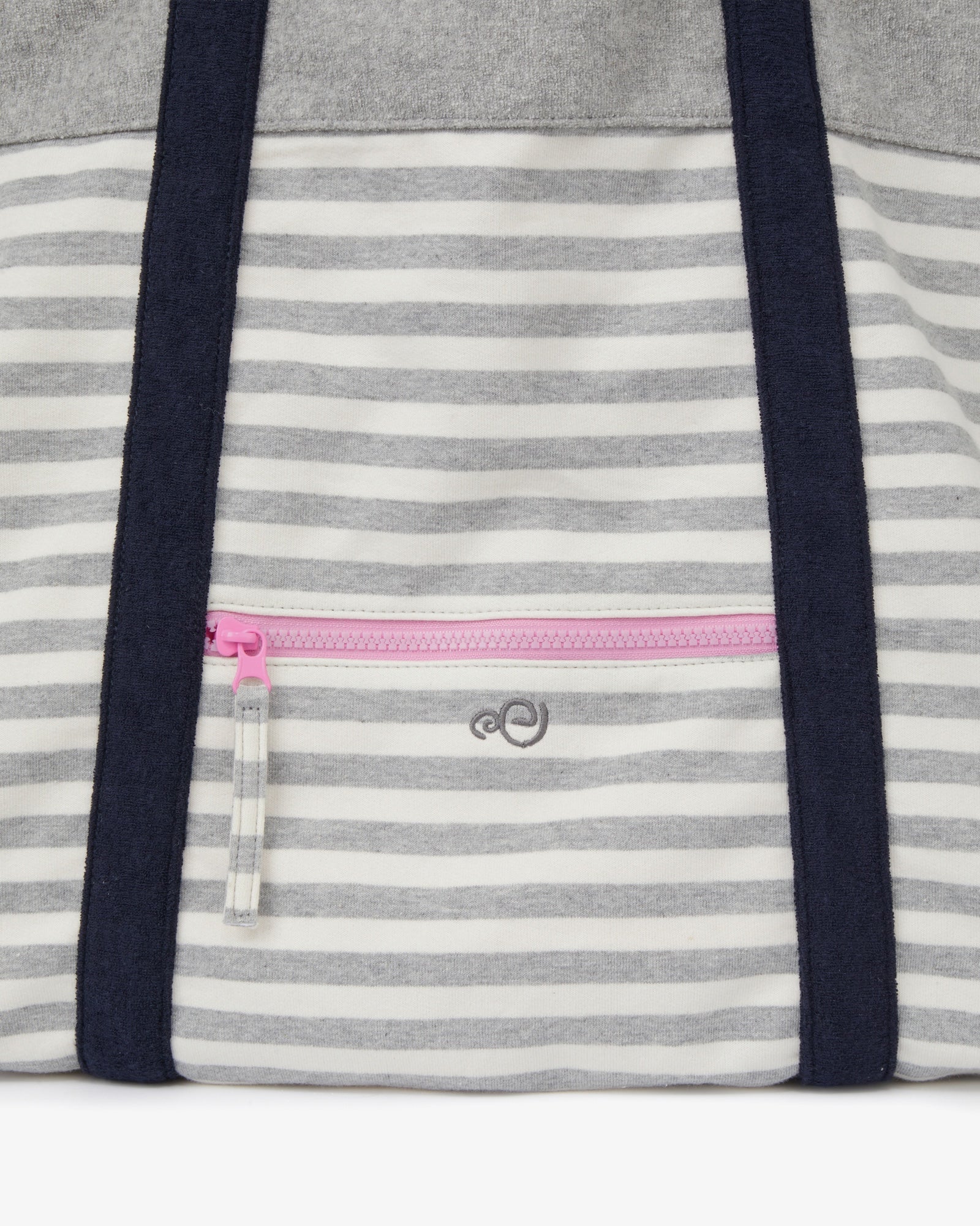 STRIPE BIG TOTE BAG [GREY]