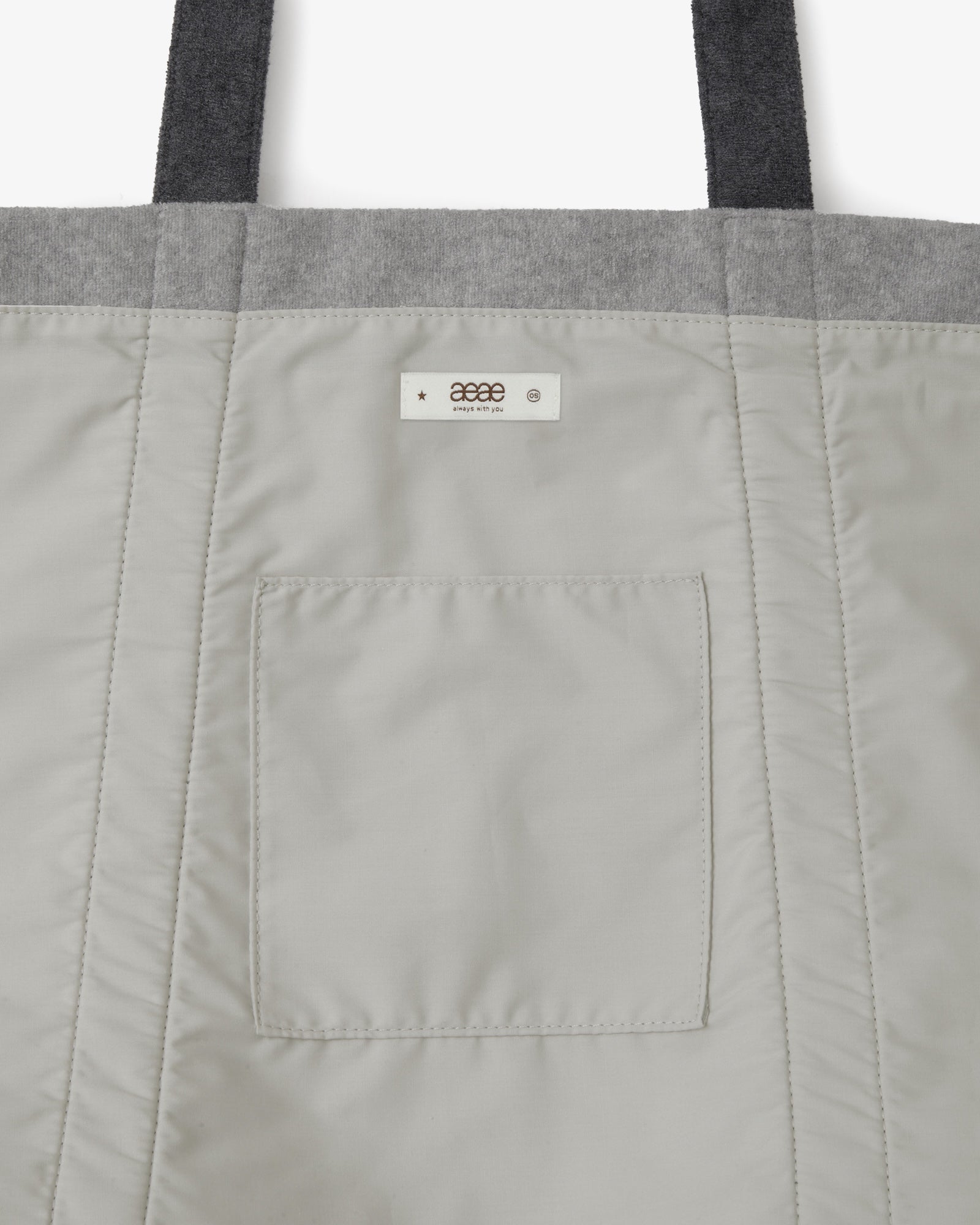 STRIPE BIG TOTE BAG [OLIVE]