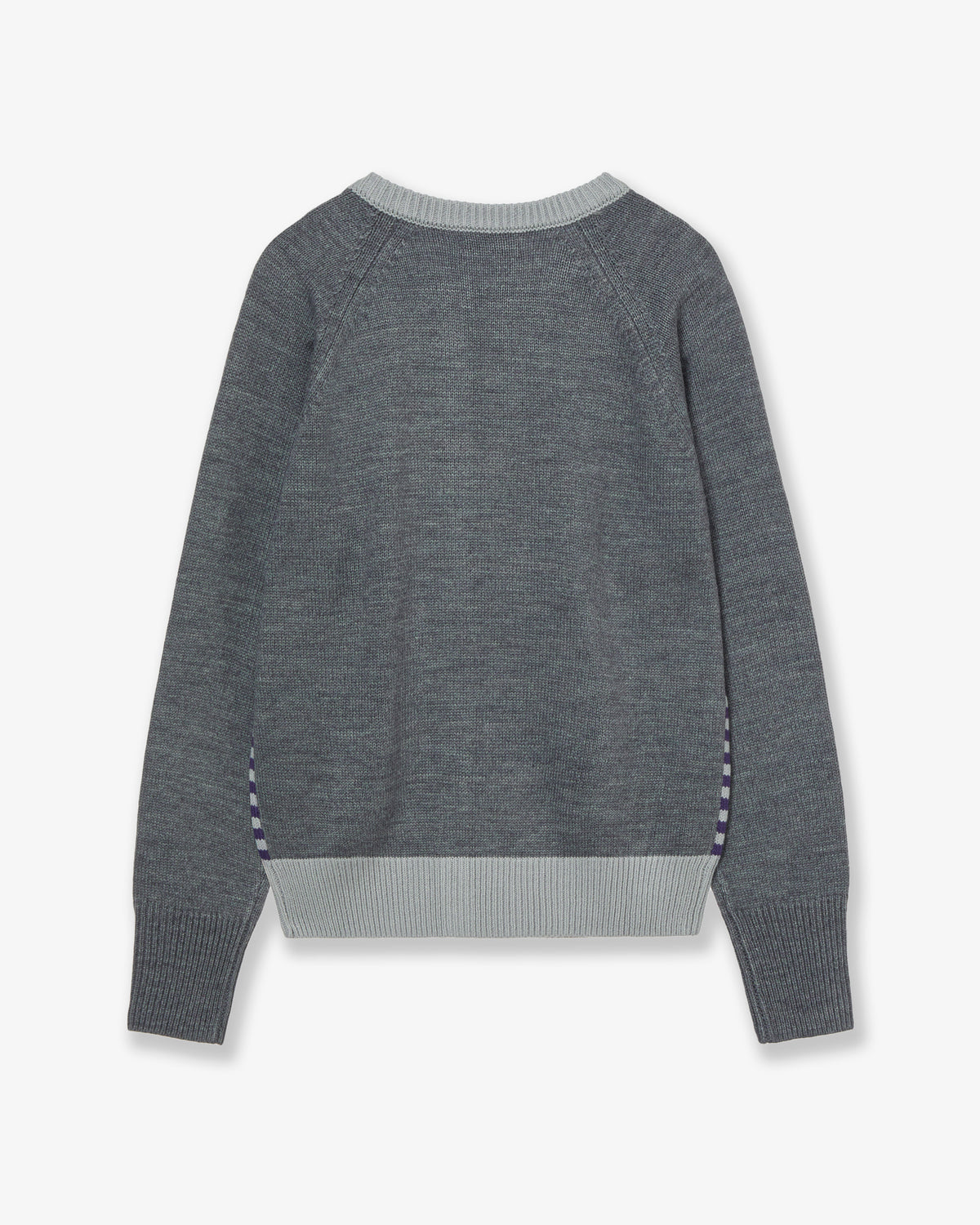 STRIPE BLOCK CARDIGAN [GREY]