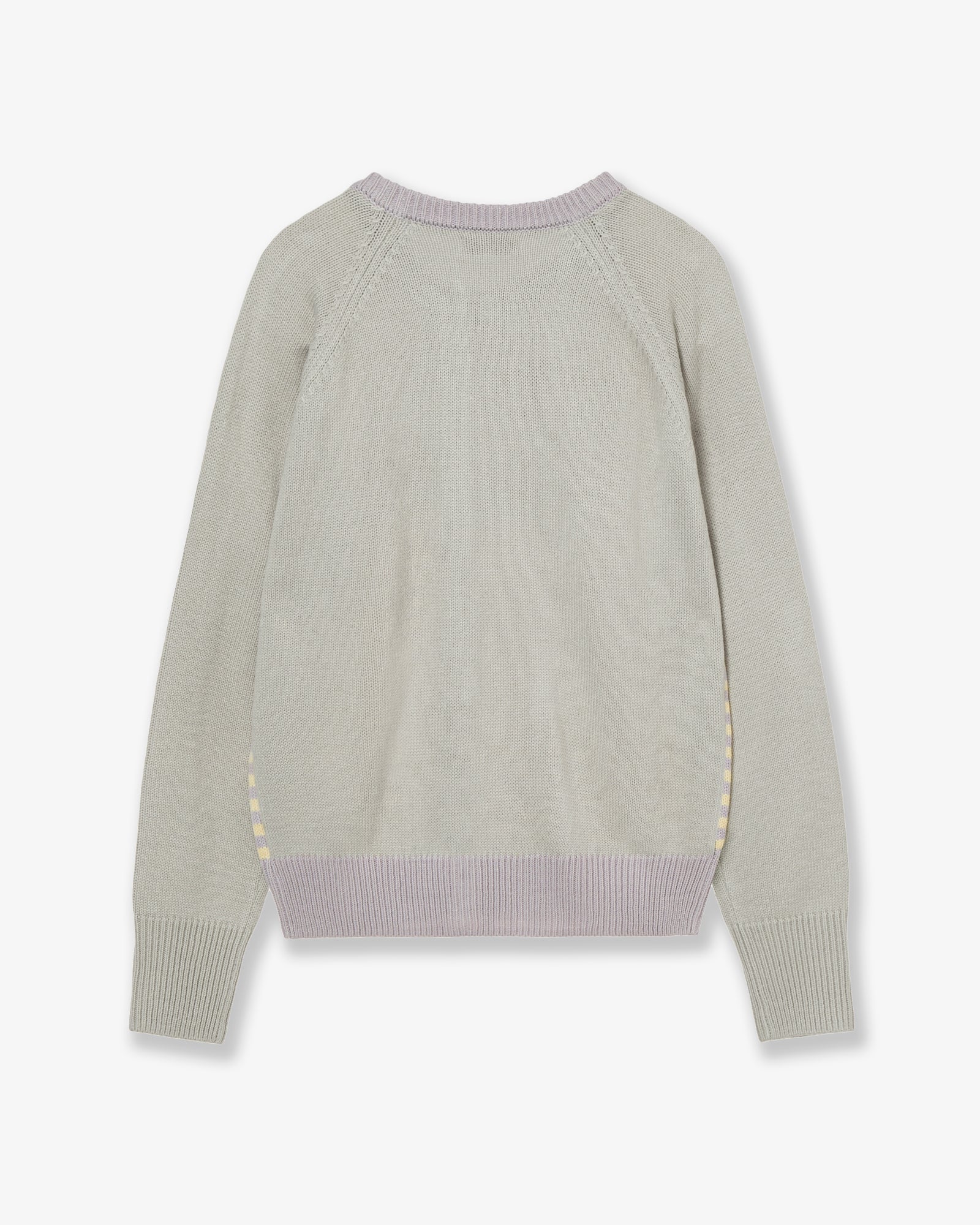STRIPE BLOCK CARDIGAN [YELLOW]