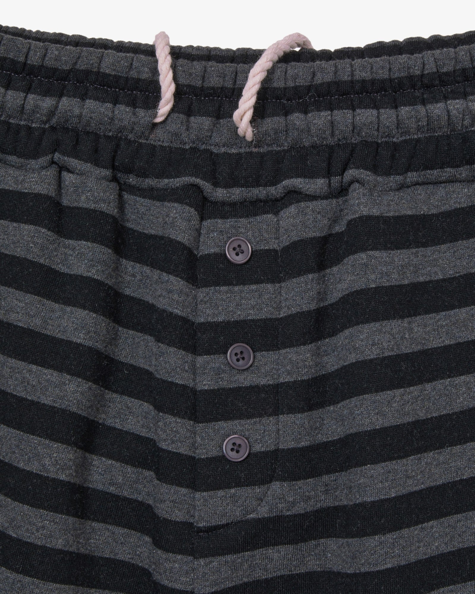 STRIPE FUR SWEATPANTS [CHARCOAL]