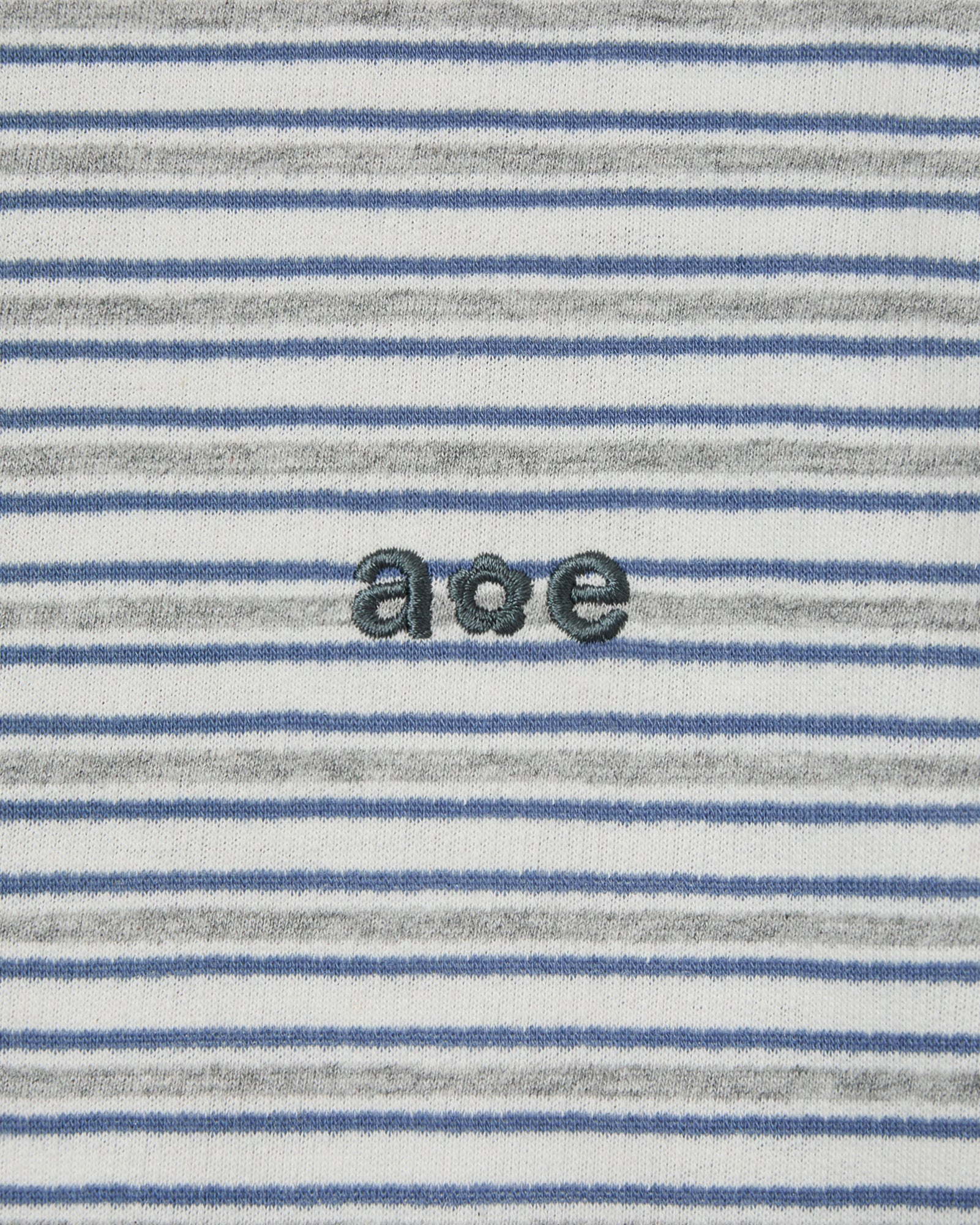 STRIPE HOODIE ZIP-UP [GREY]