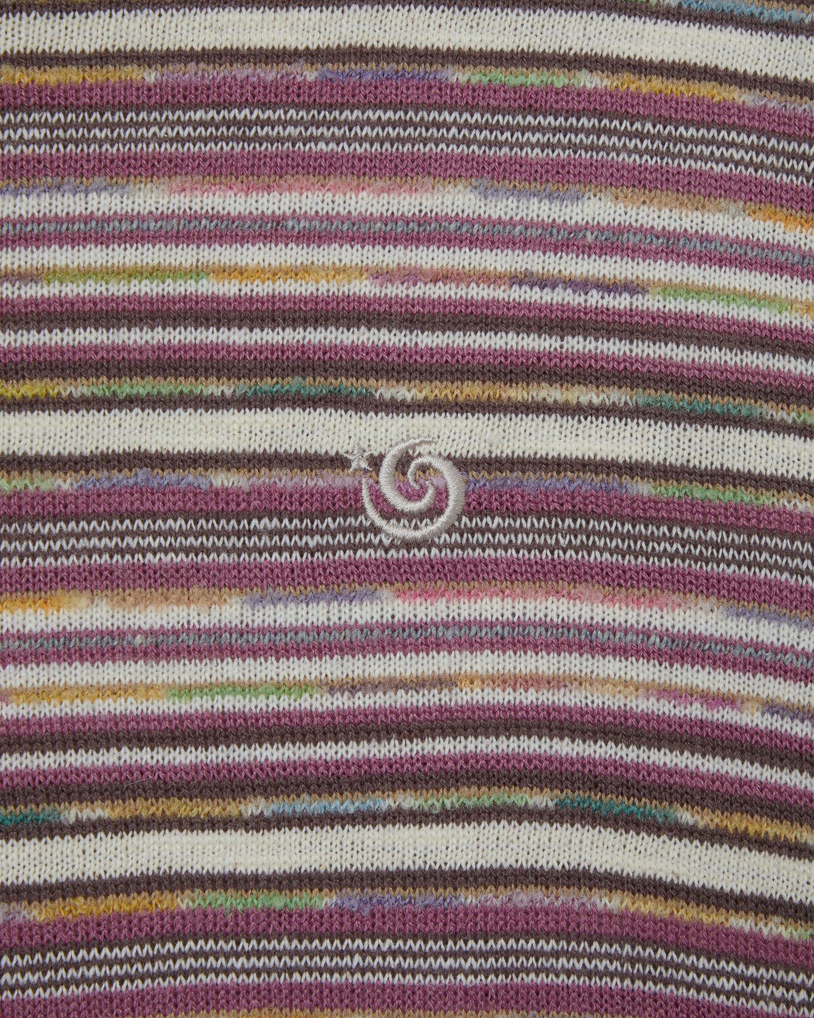 STRIPE KNIT HOODIE [PURPLE]