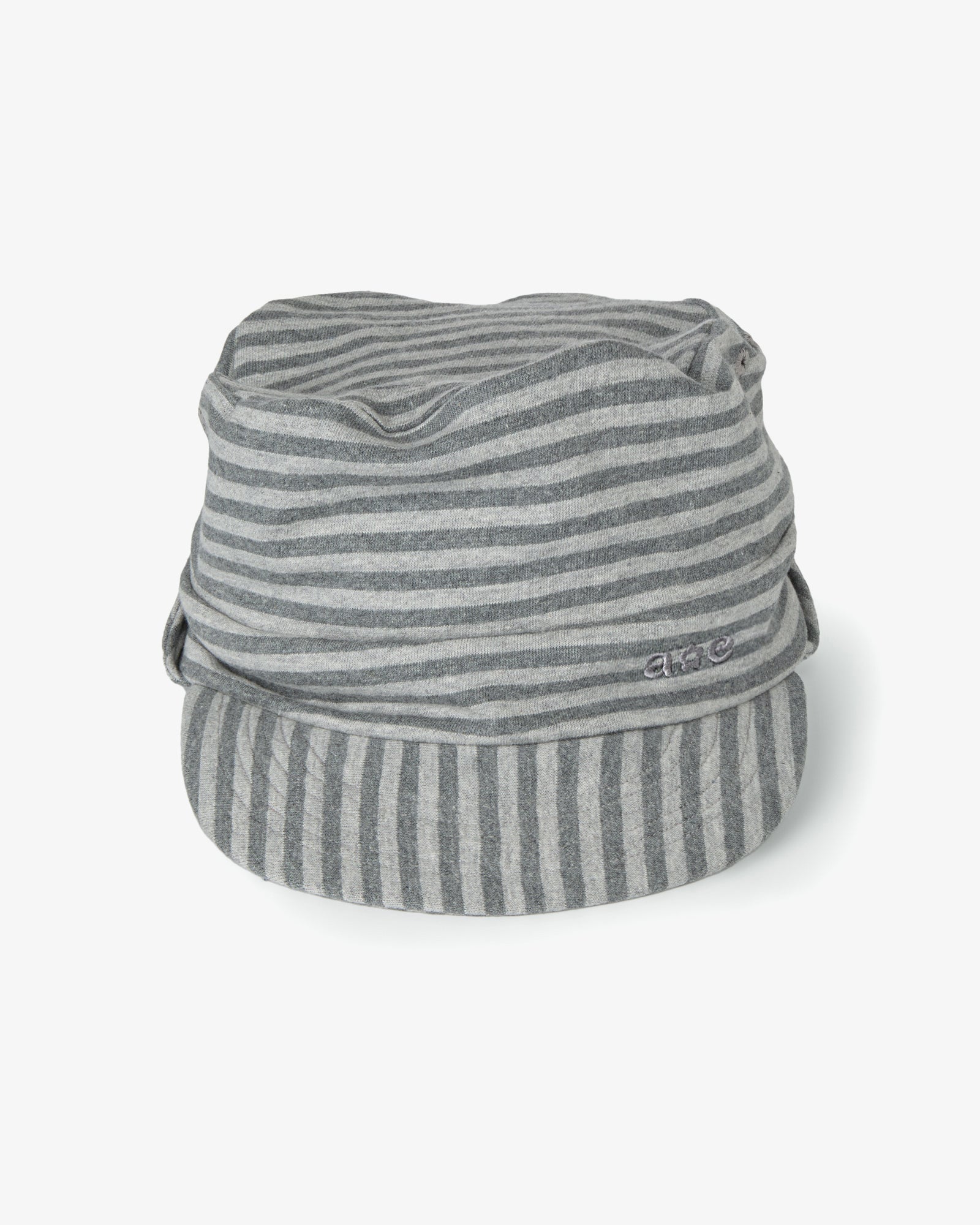 STRIPE PILED CAP [DARK GREY]