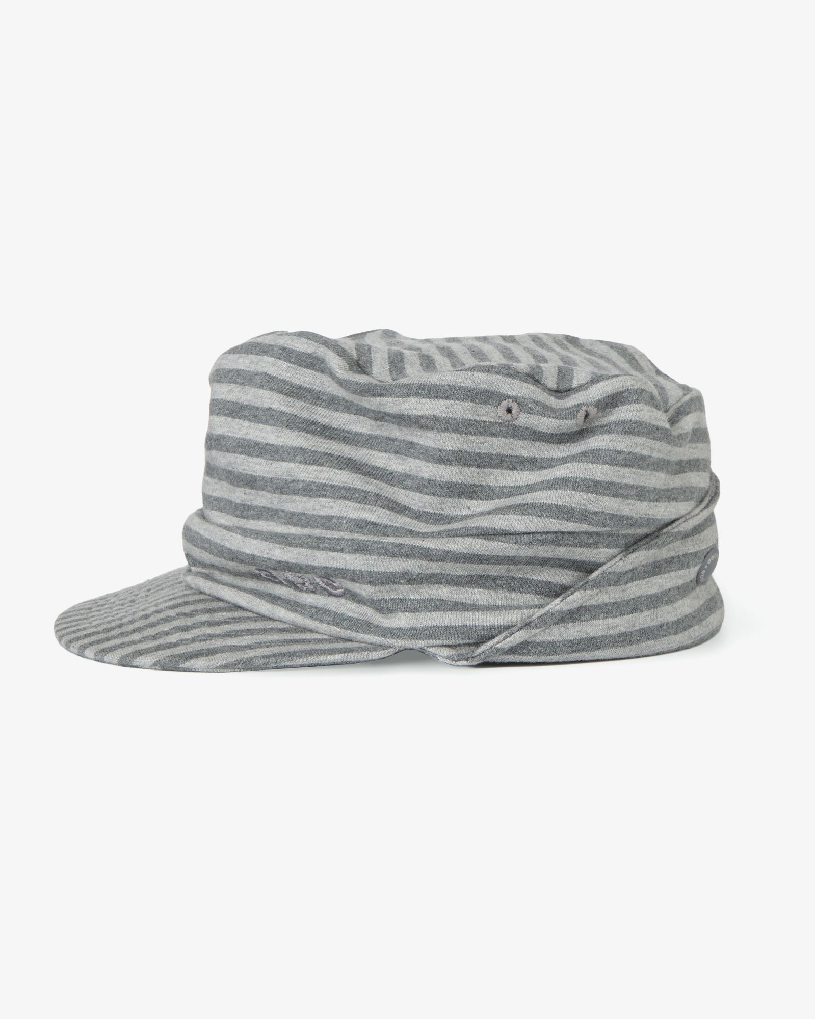 STRIPE PILED CAP [DARK GREY]