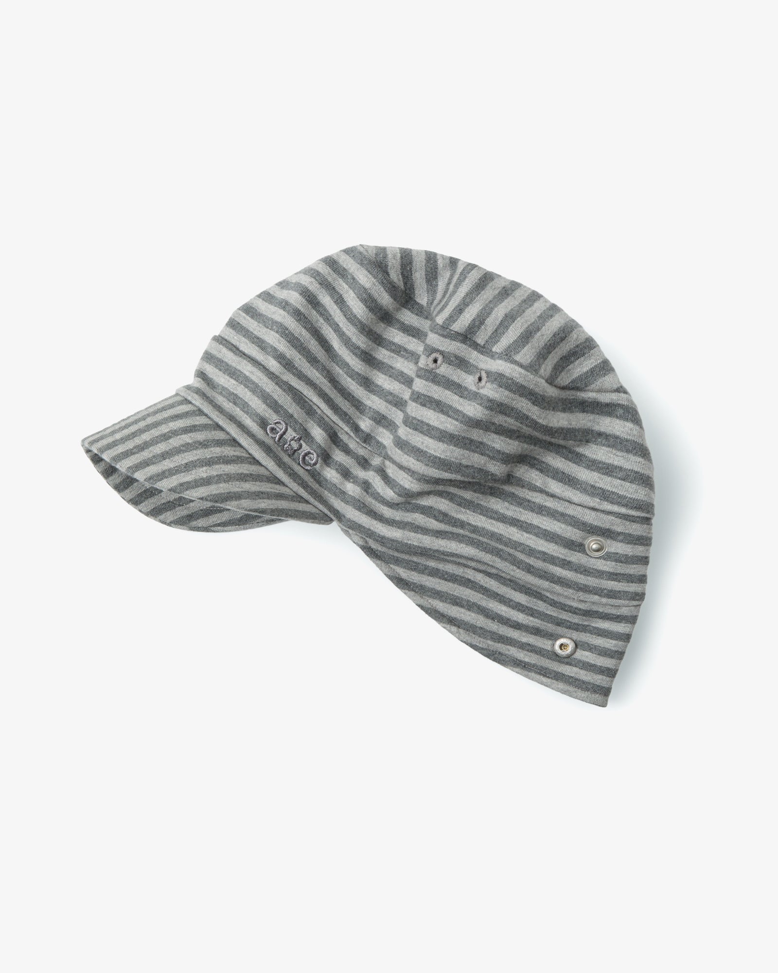 STRIPE PILED CAP [DARK GREY]