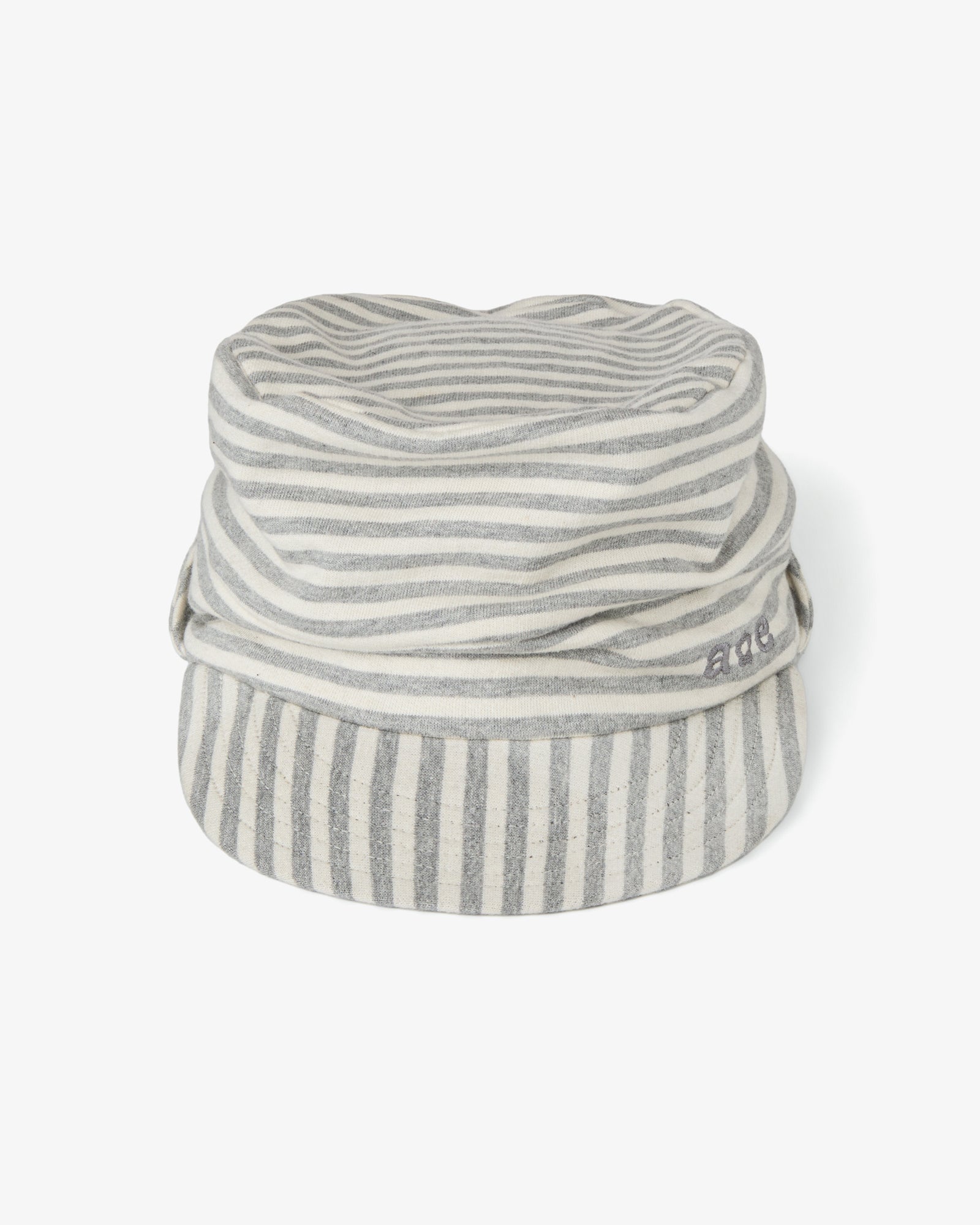 STRIPE PILED CAP [GREY]