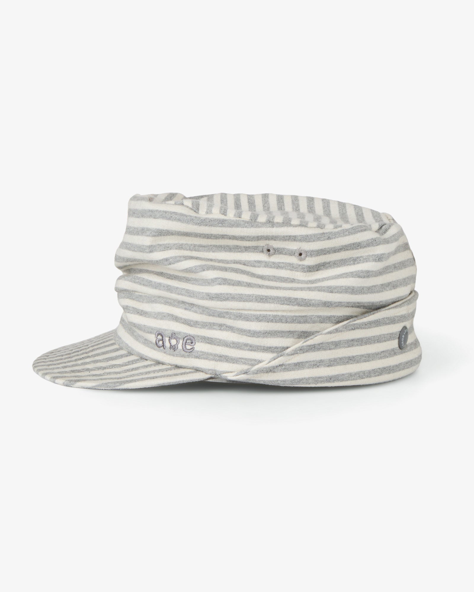 STRIPE PILED CAP [GREY]
