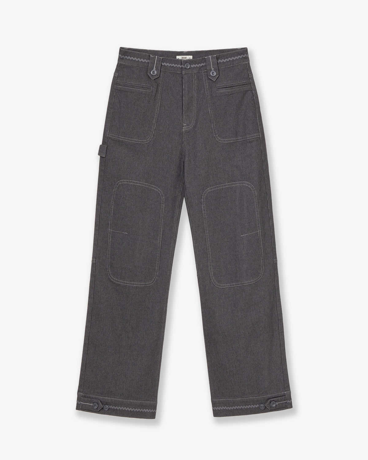 STRIPE WORK PANTS [CHARCOAL]