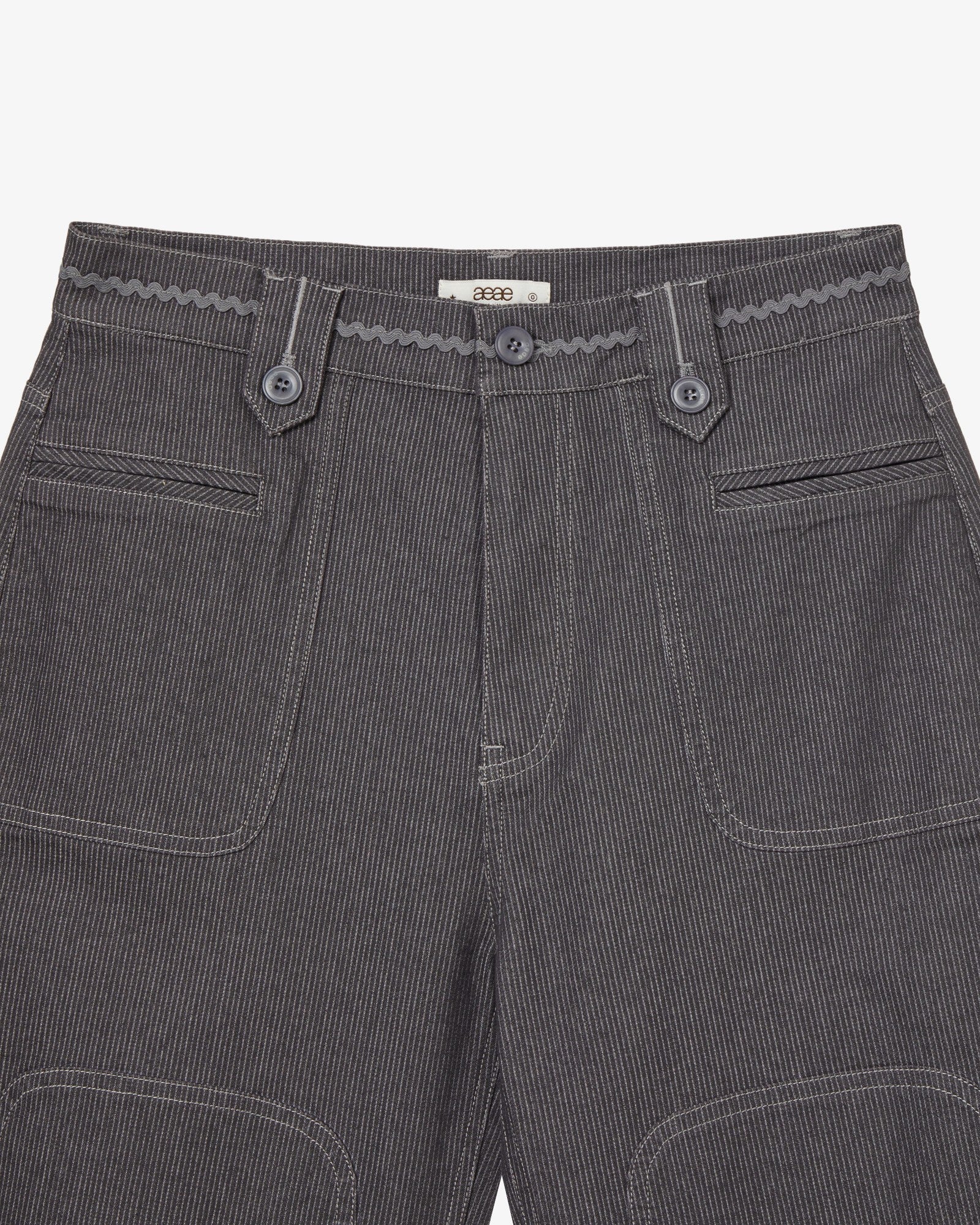 STRIPE WORK PANTS [CHARCOAL]