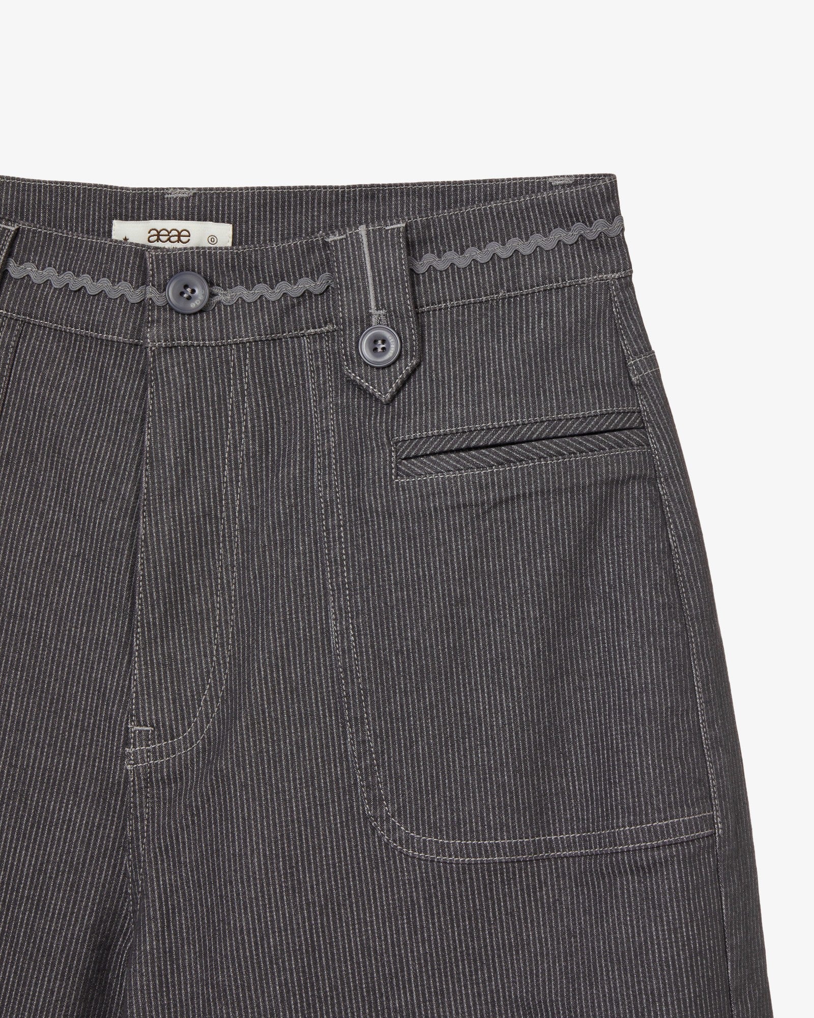 STRIPE WORK PANTS [CHARCOAL]