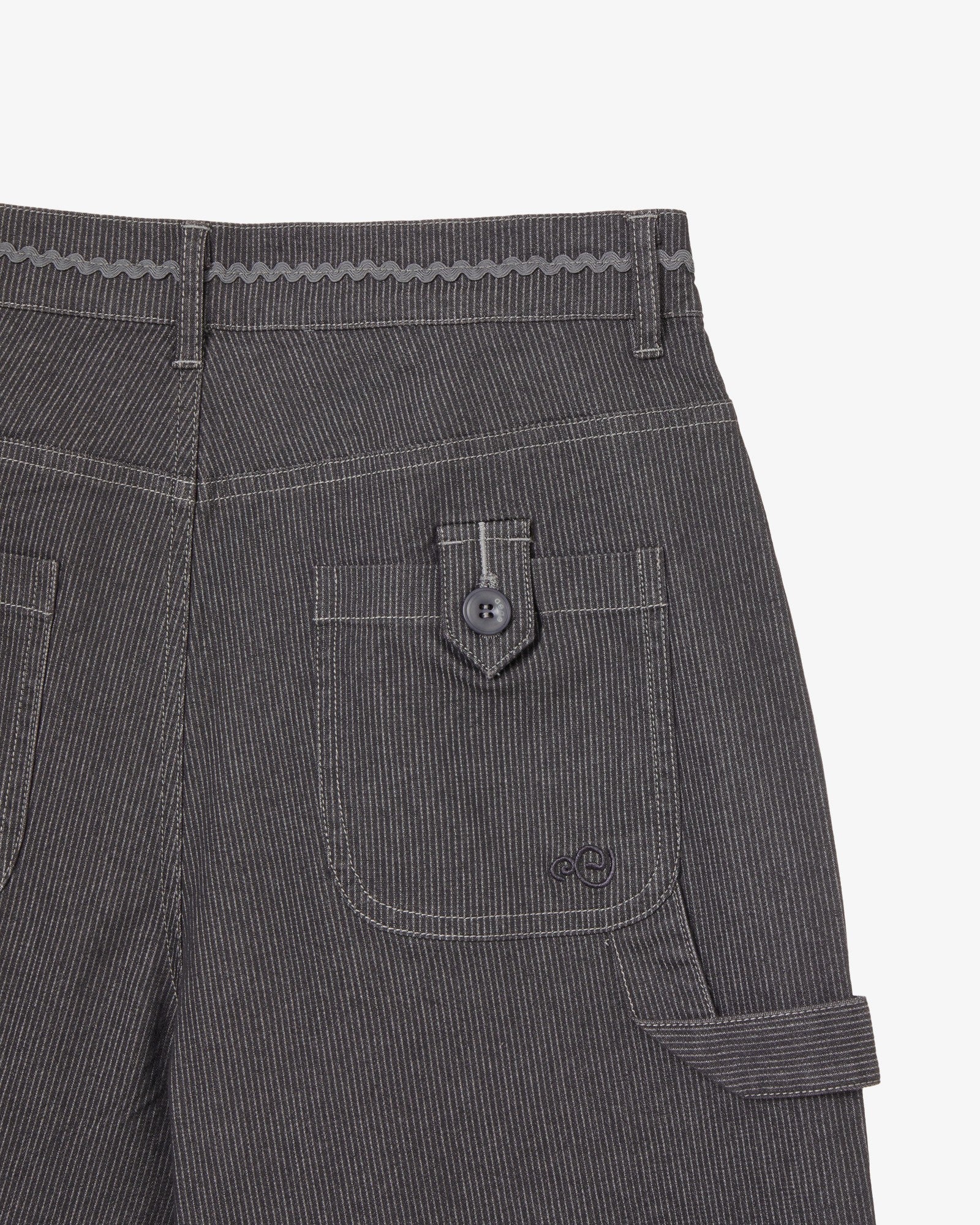 STRIPE WORK PANTS [CHARCOAL]