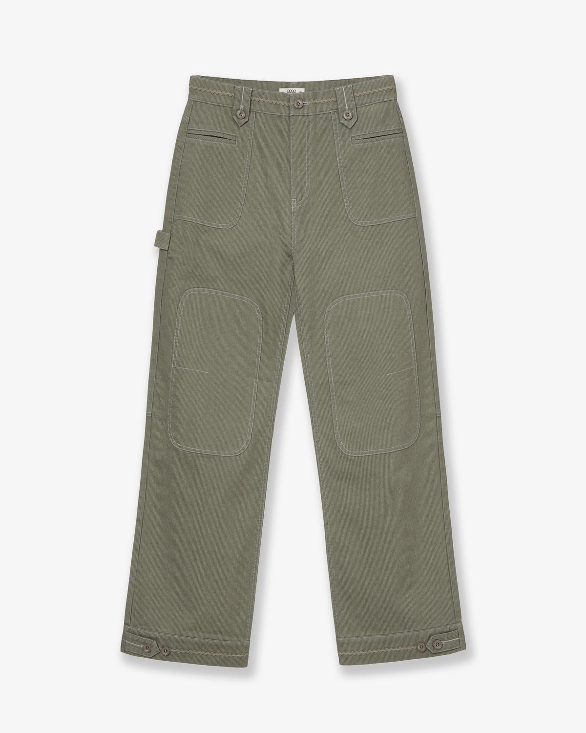 STRIPE WORK PANTS [OLIVE]