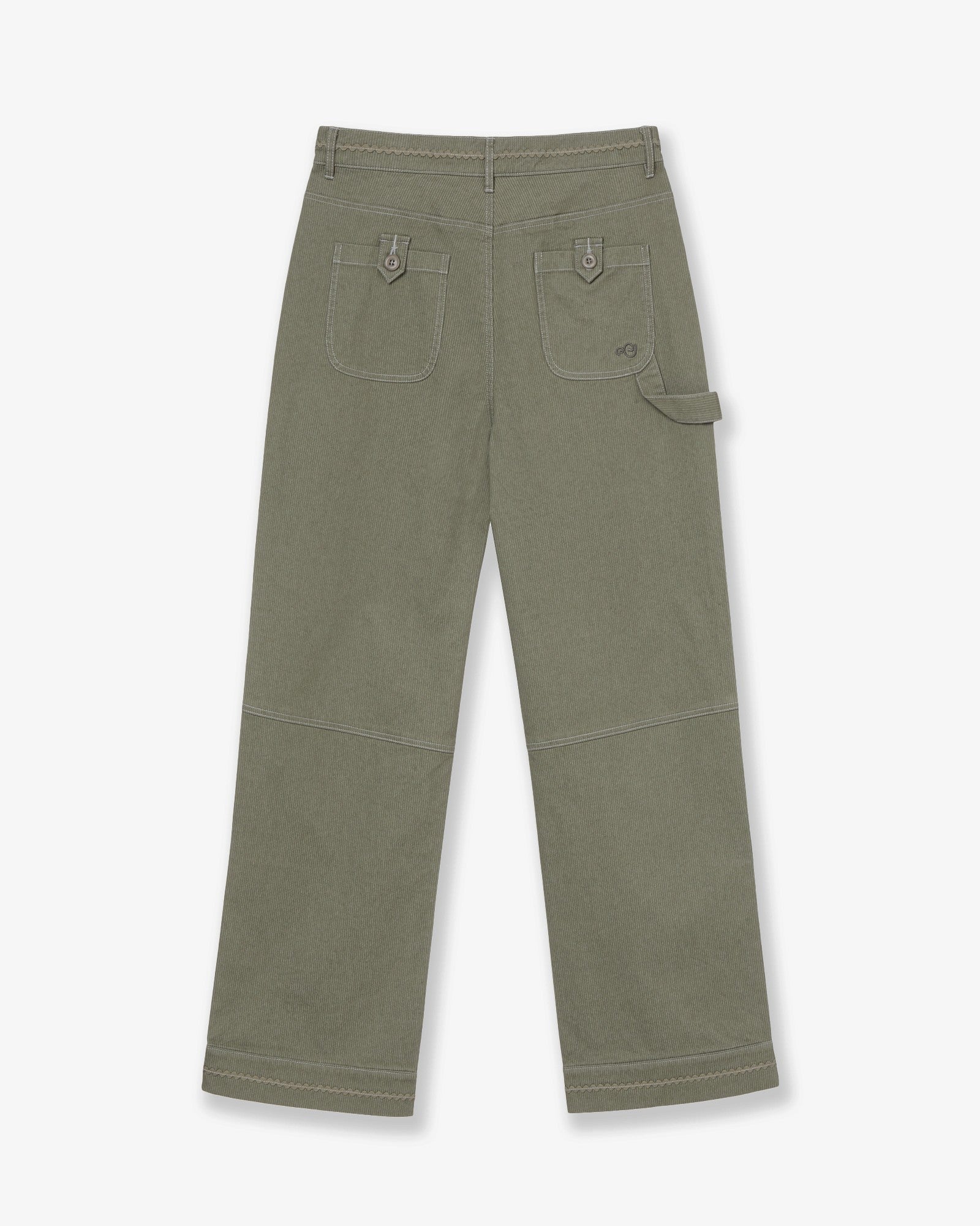 STRIPE WORK PANTS [OLIVE]