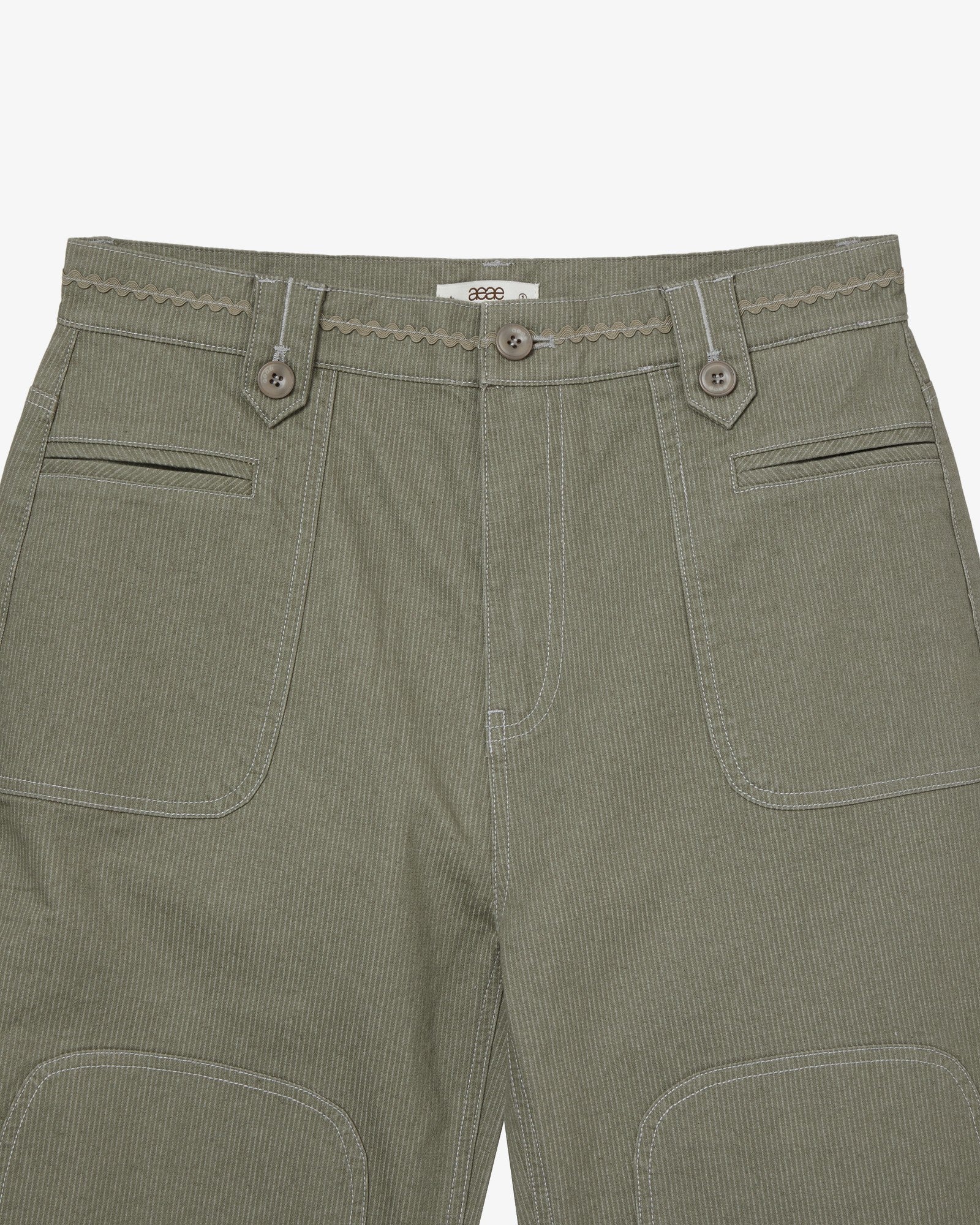STRIPE WORK PANTS [OLIVE]