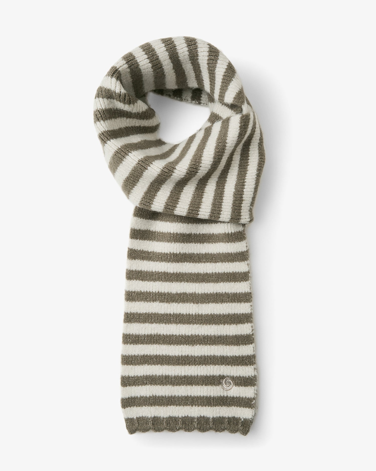 STRIPE SYMBOL MUFFLER [BROWN]