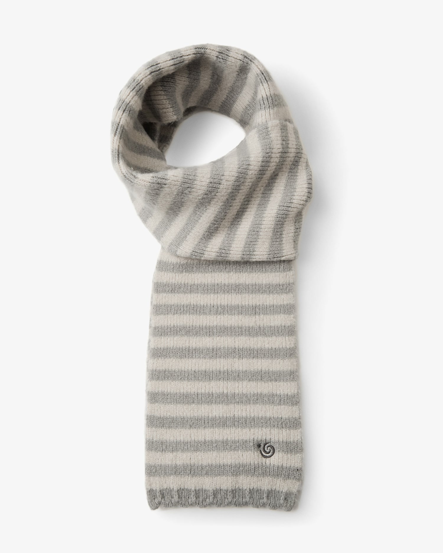 STRIPE SYMBOL MUFFLER [LIGHT GREY]