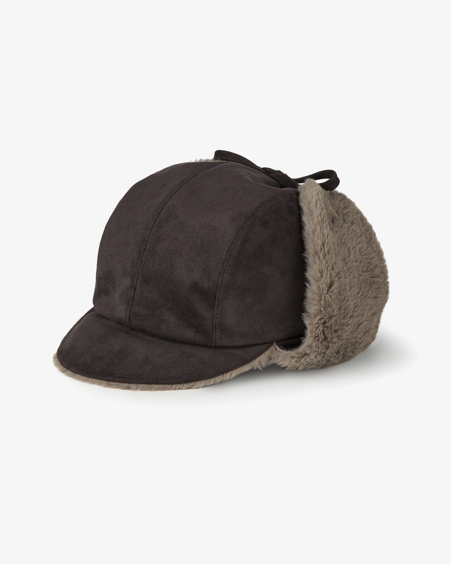 SUEDE TROOPER CAP [CHARCOAL]