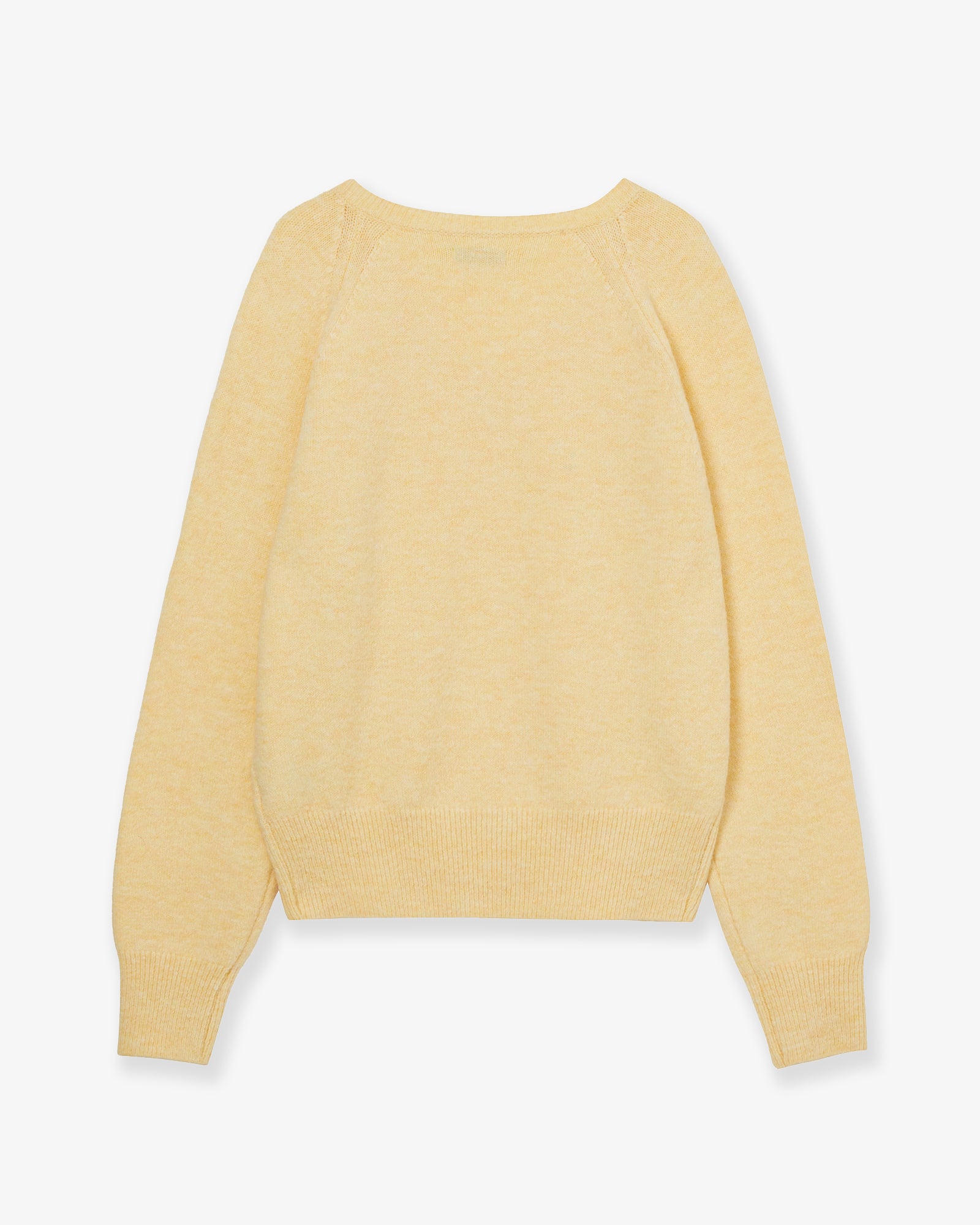 SYMBOL V NECK KNIT [YELLOW]