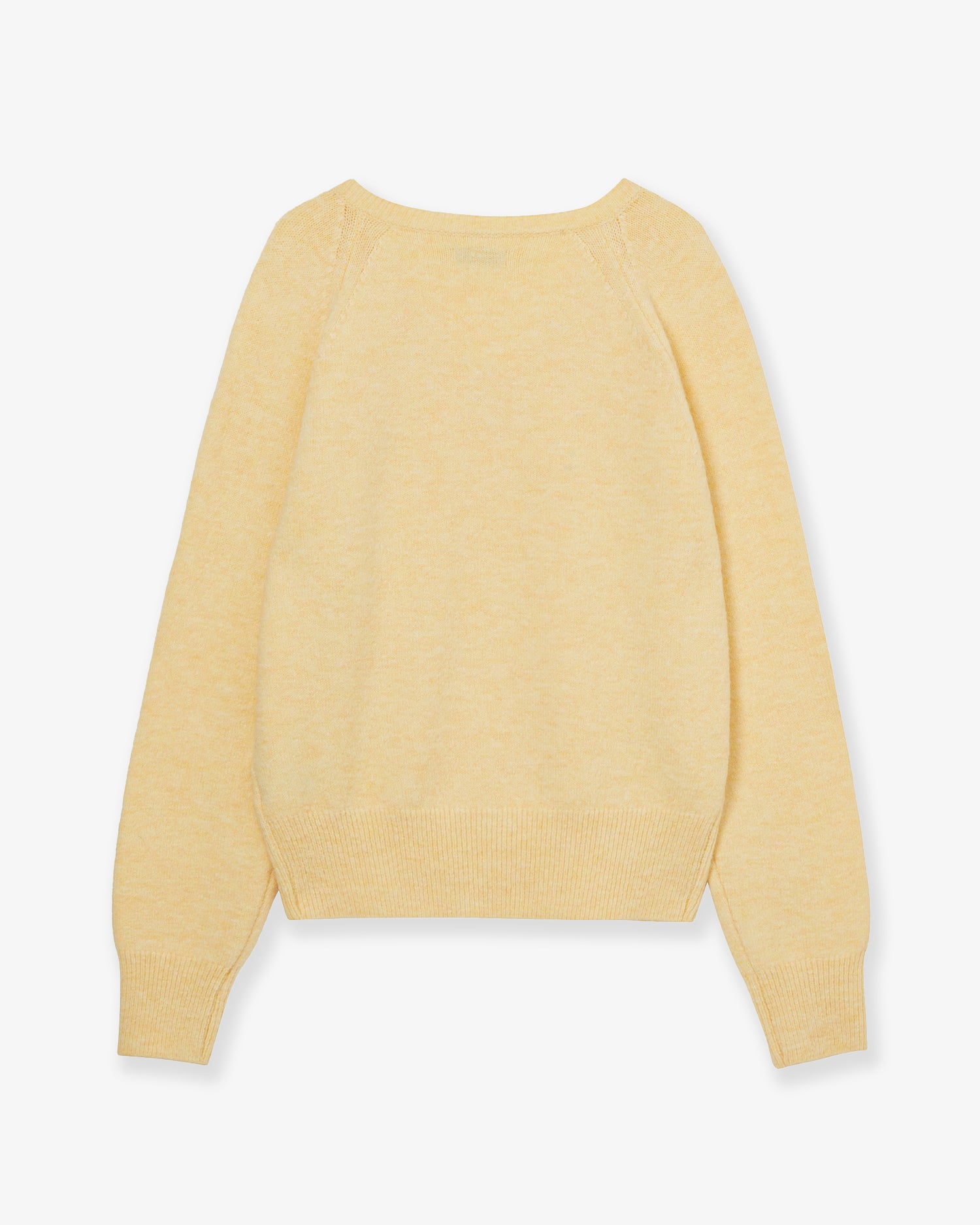 SYMBOL V NECK KNIT [YELLOW]