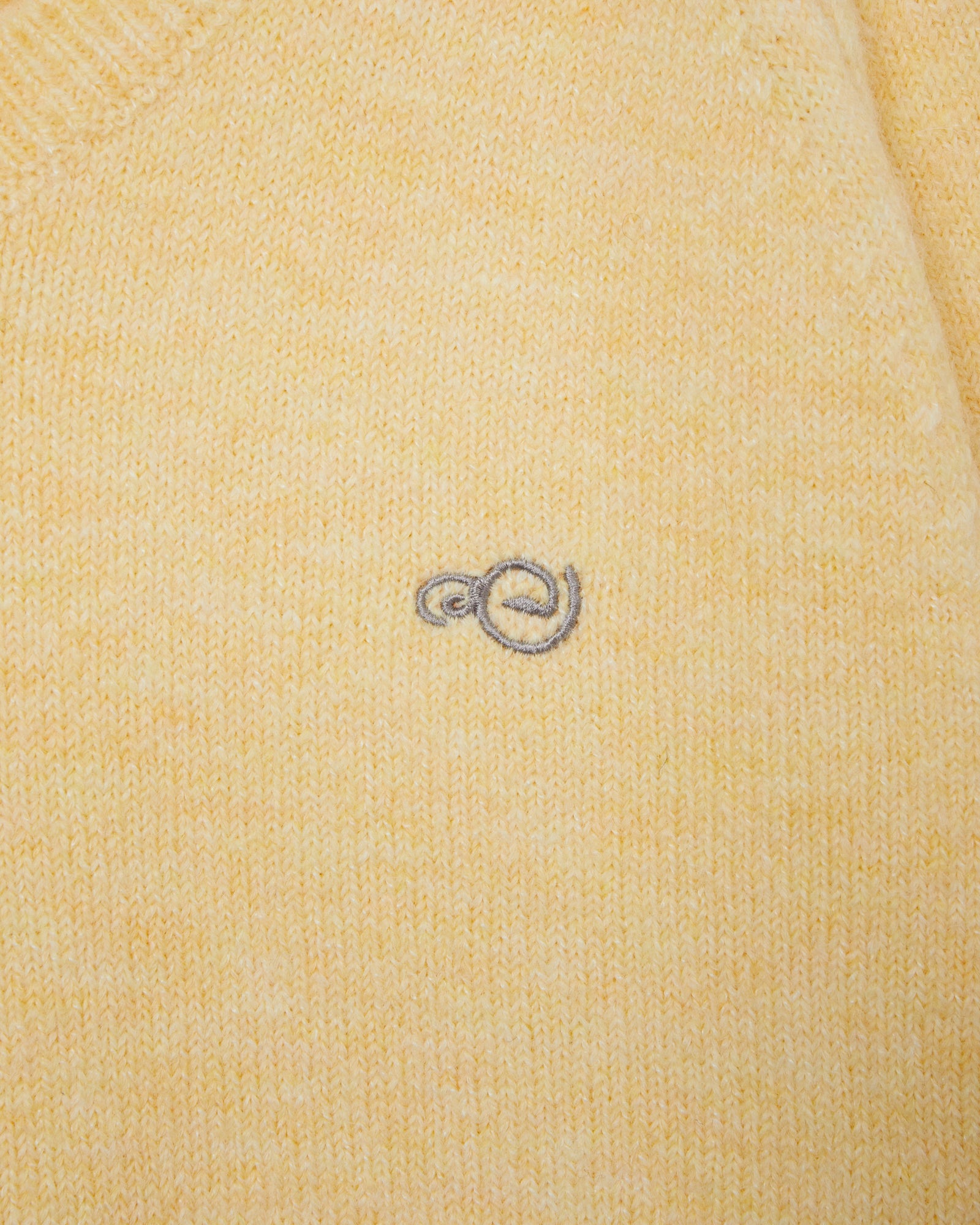 SYMBOL V NECK KNIT [YELLOW]
