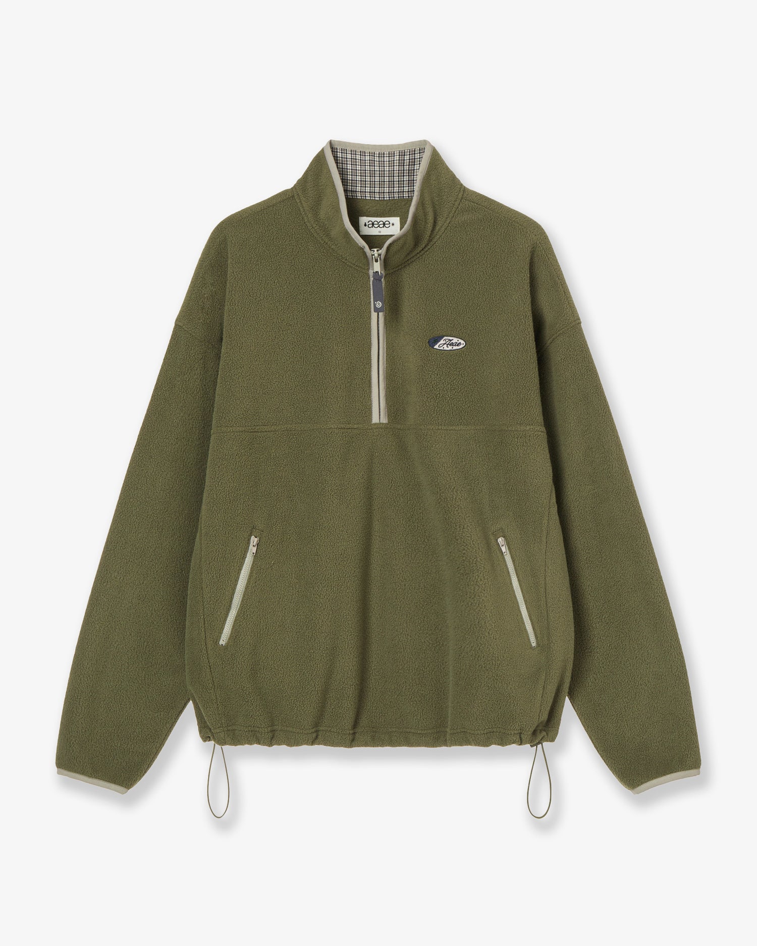 SYMBOL FLEECE ANORAK [OLIVE]