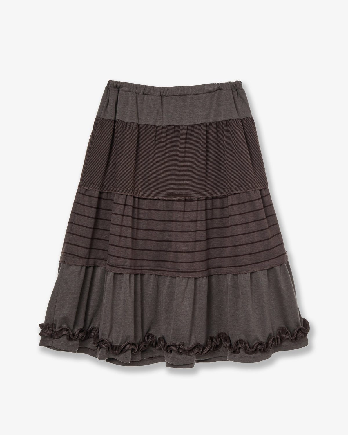TIERED FRILL SKIRT [PURPLE]