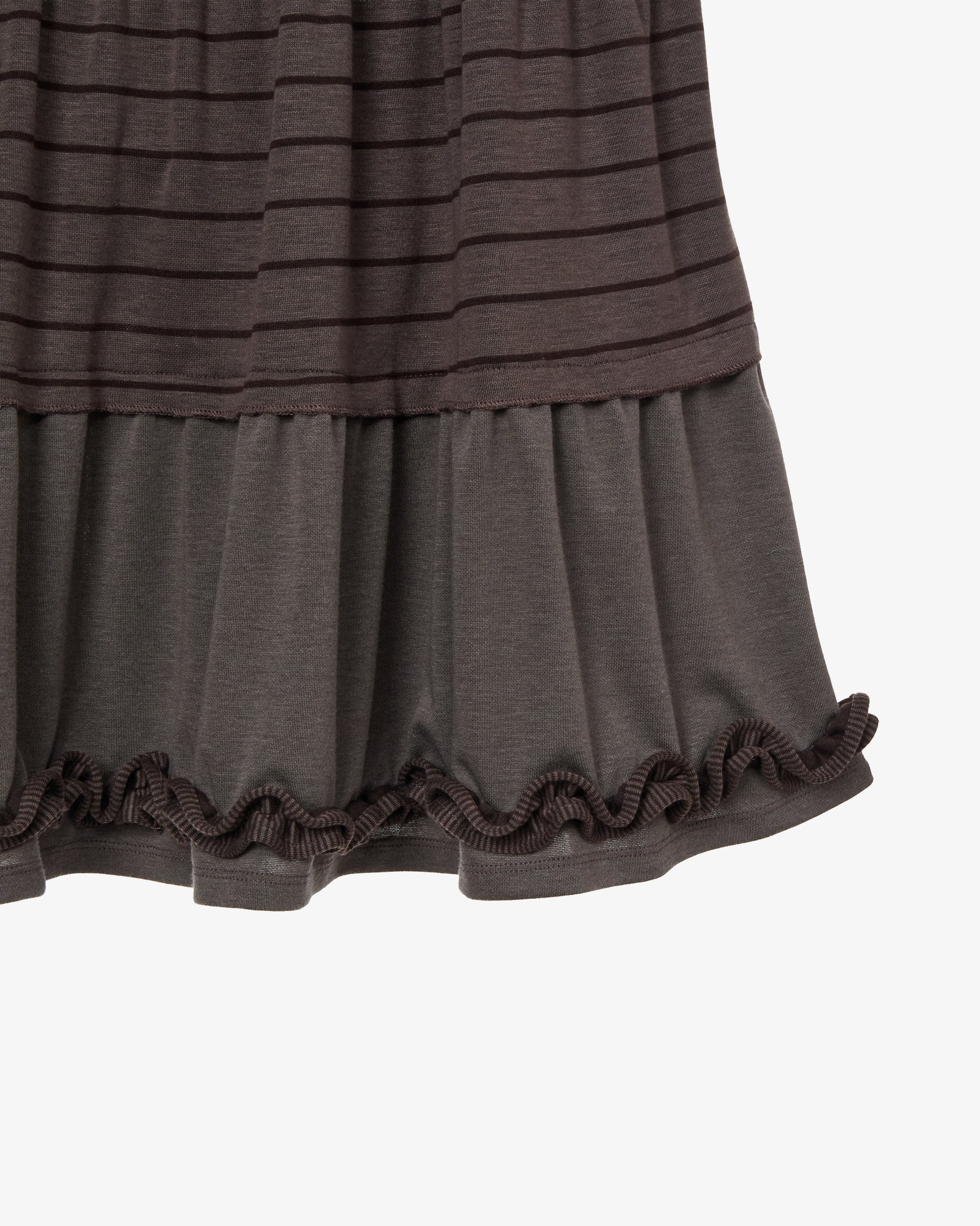 TIERED FRILL SKIRT [PURPLE]