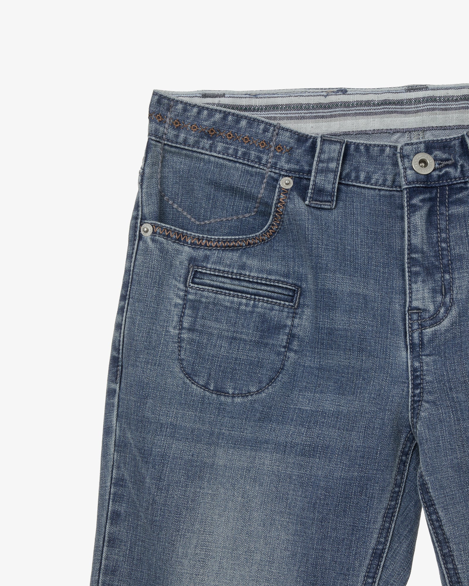 VINTAGE BOOTCUT DENIM PANTS [BLUE]