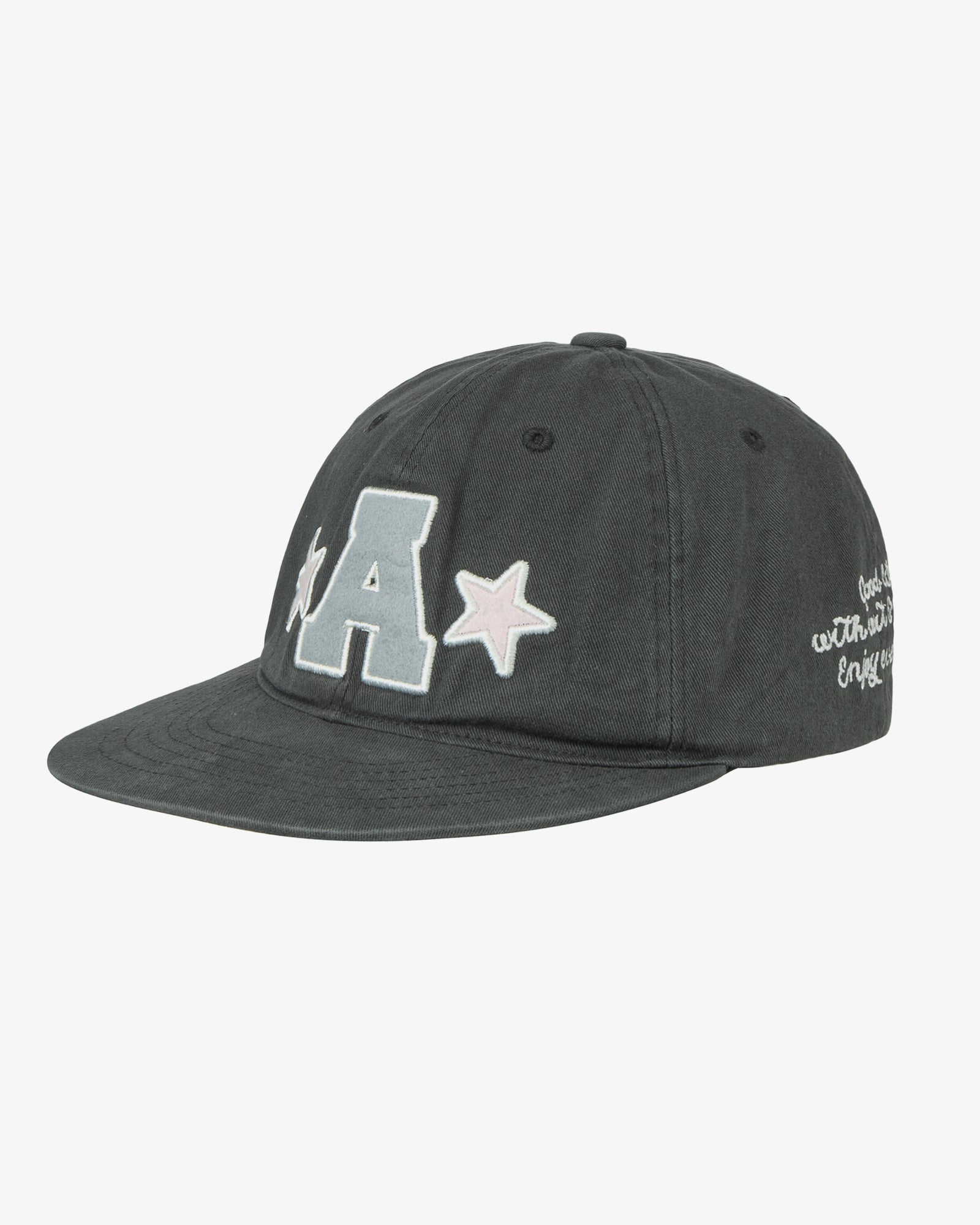 WASHED CAPITAL LOGO CAP [CHARCOAL]