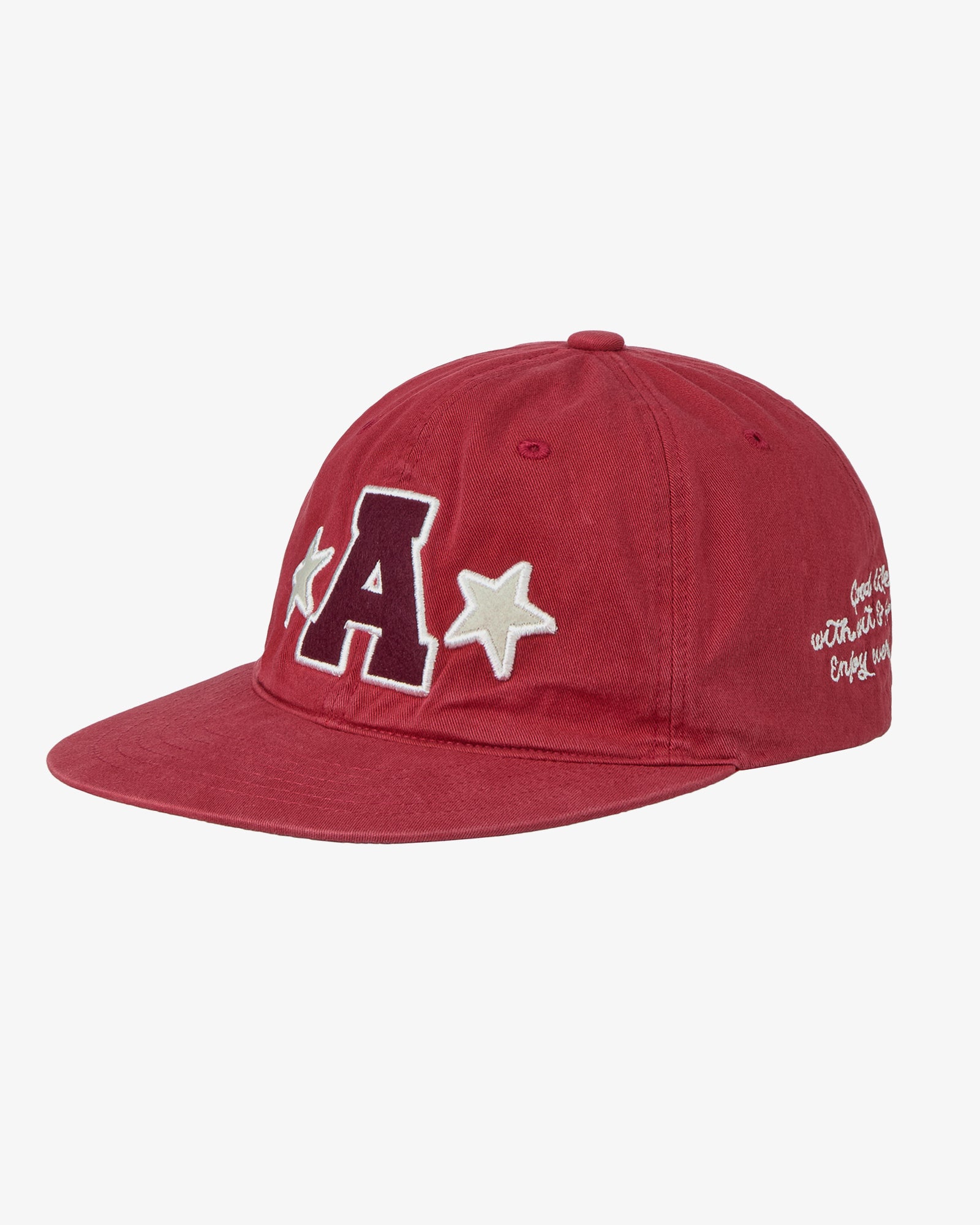 WASHED CAPITAL LOGO CAP [RED]