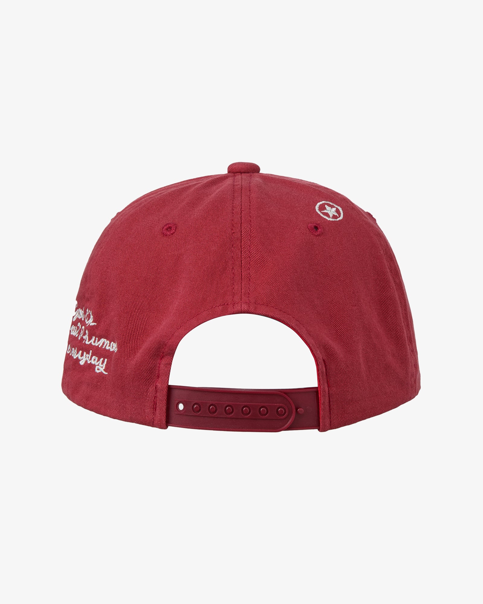 WASHED CAPITAL LOGO CAP [RED]