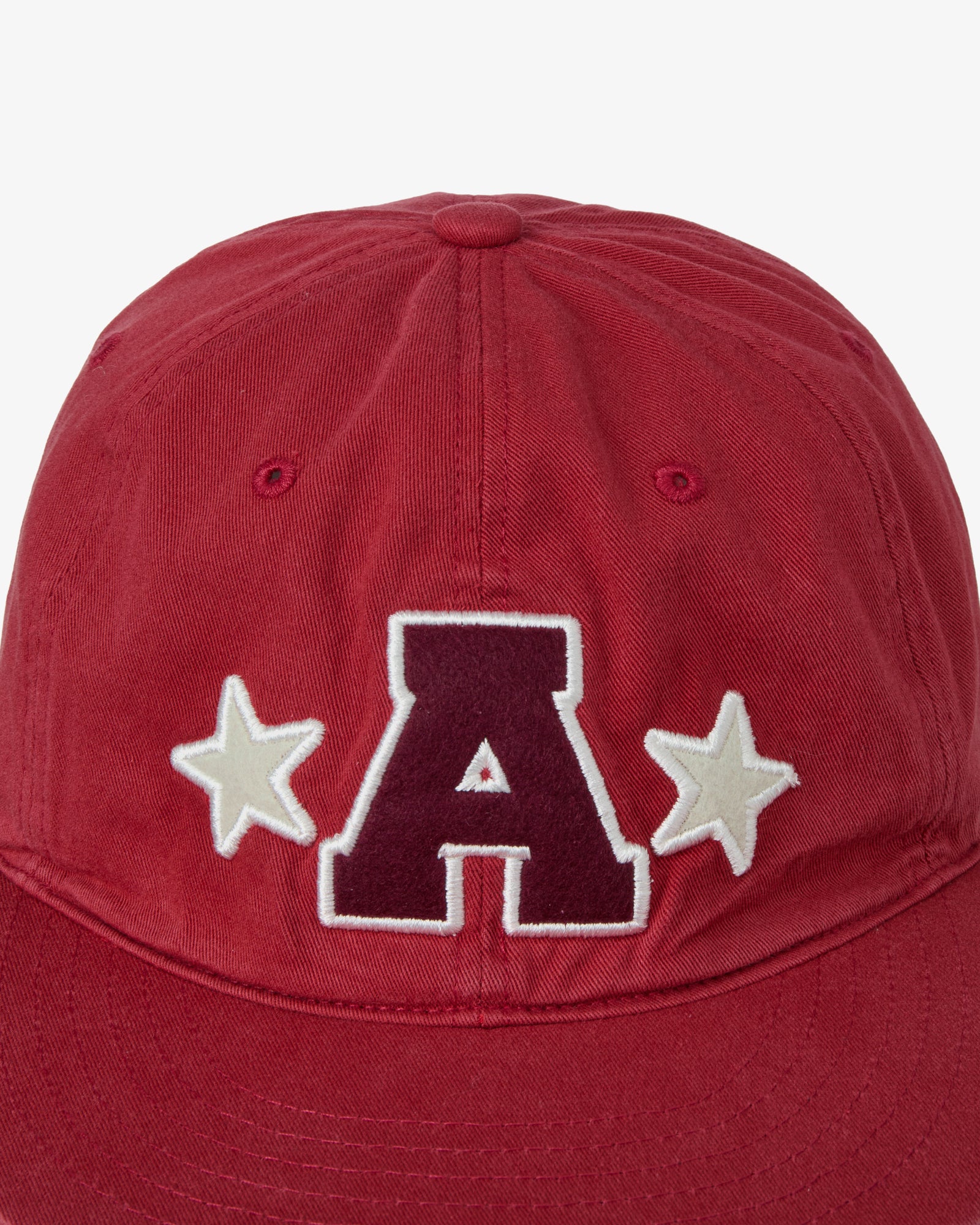 WASHED CAPITAL LOGO CAP [RED]