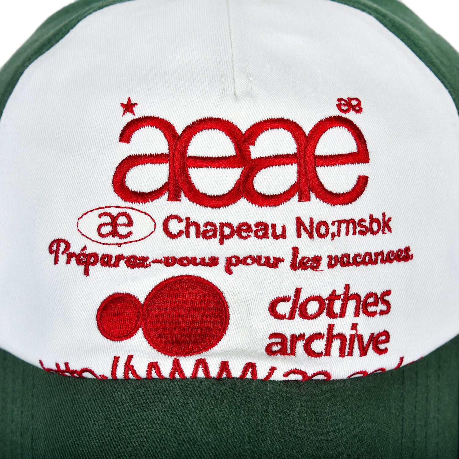 WEB LOGO 5 PANNEL BALL CAP [GREEN]