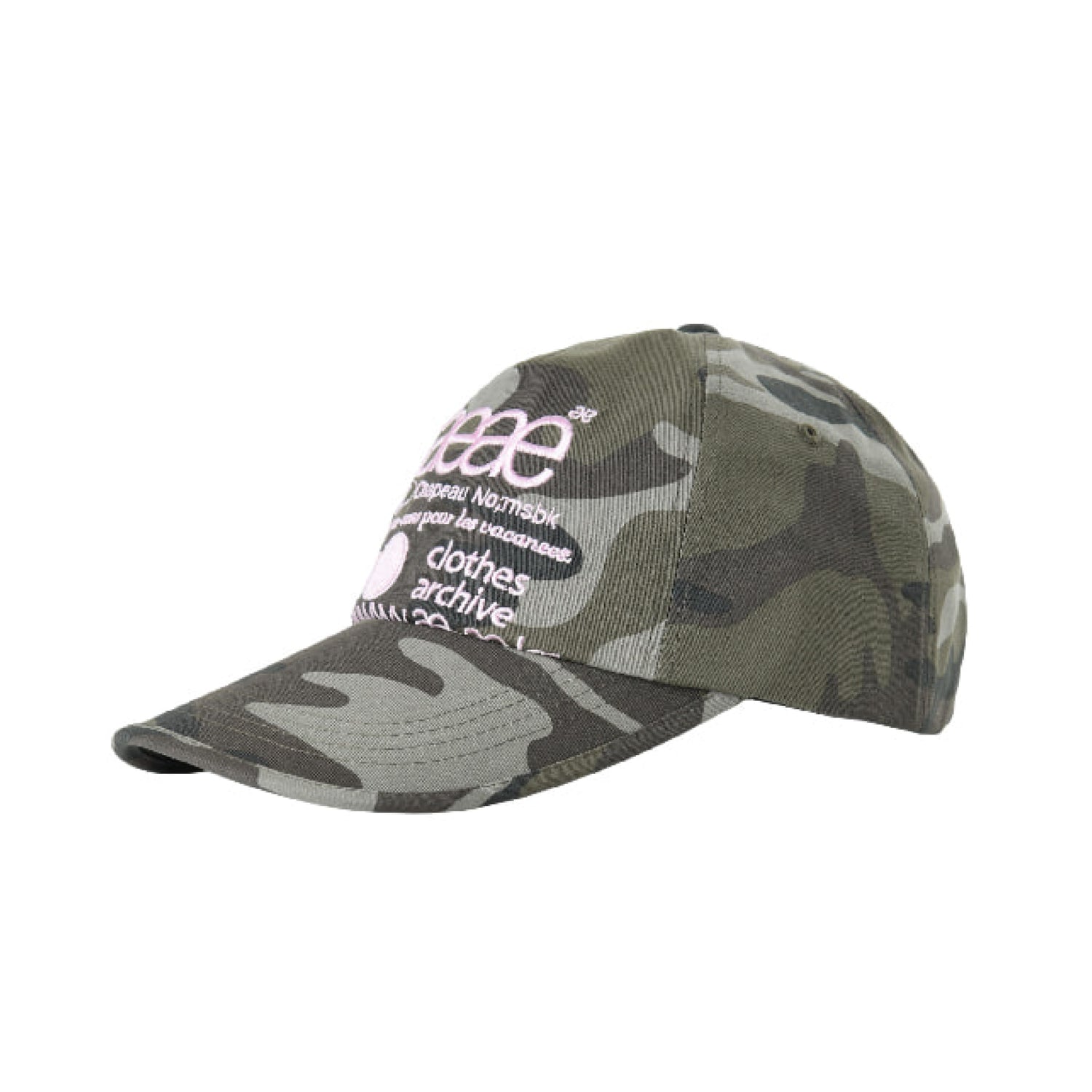 WEB LOGO CAMO 5 PANNEL CAP [GREEN]