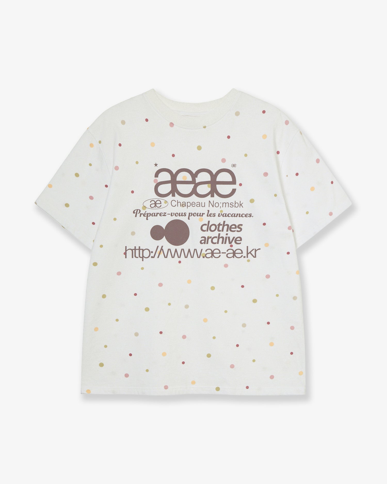 WEB LOGO COLOR DOT T-SHIRTS [WHITE]