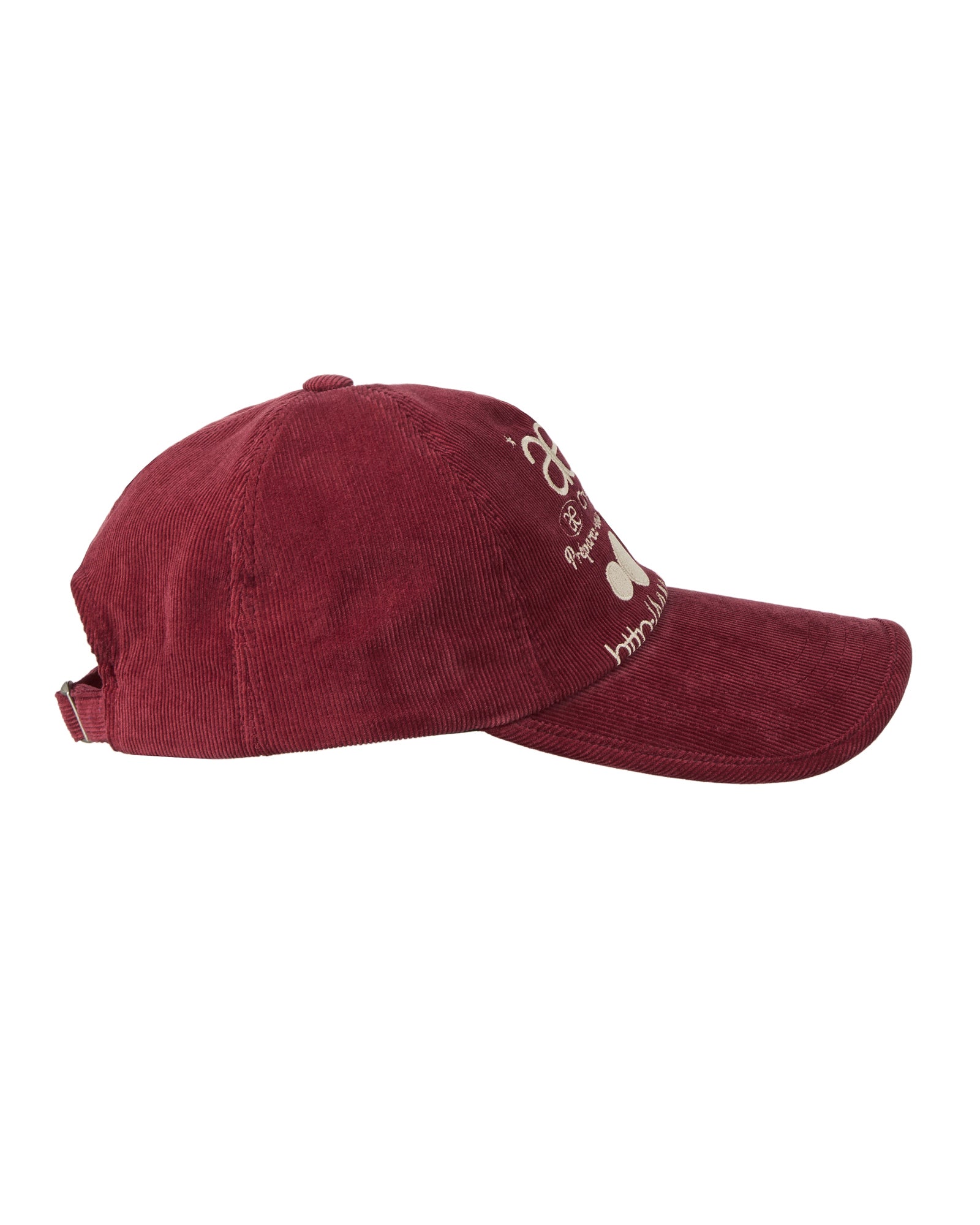 【予約商品】WEB LOGO CORDUROY CAP [BURGUNDY]