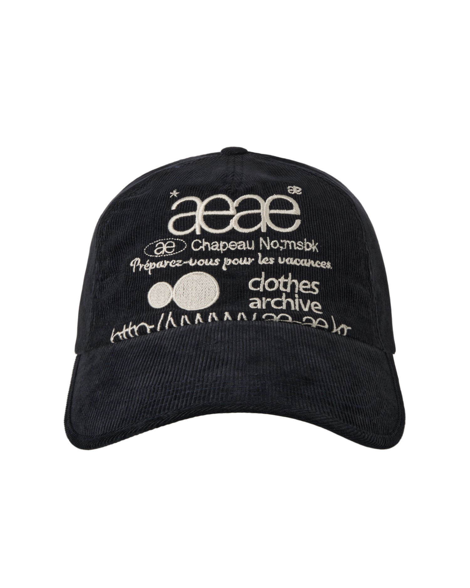 【予約商品】WEB LOGO CORDUROY CAP [DARK NAVY]