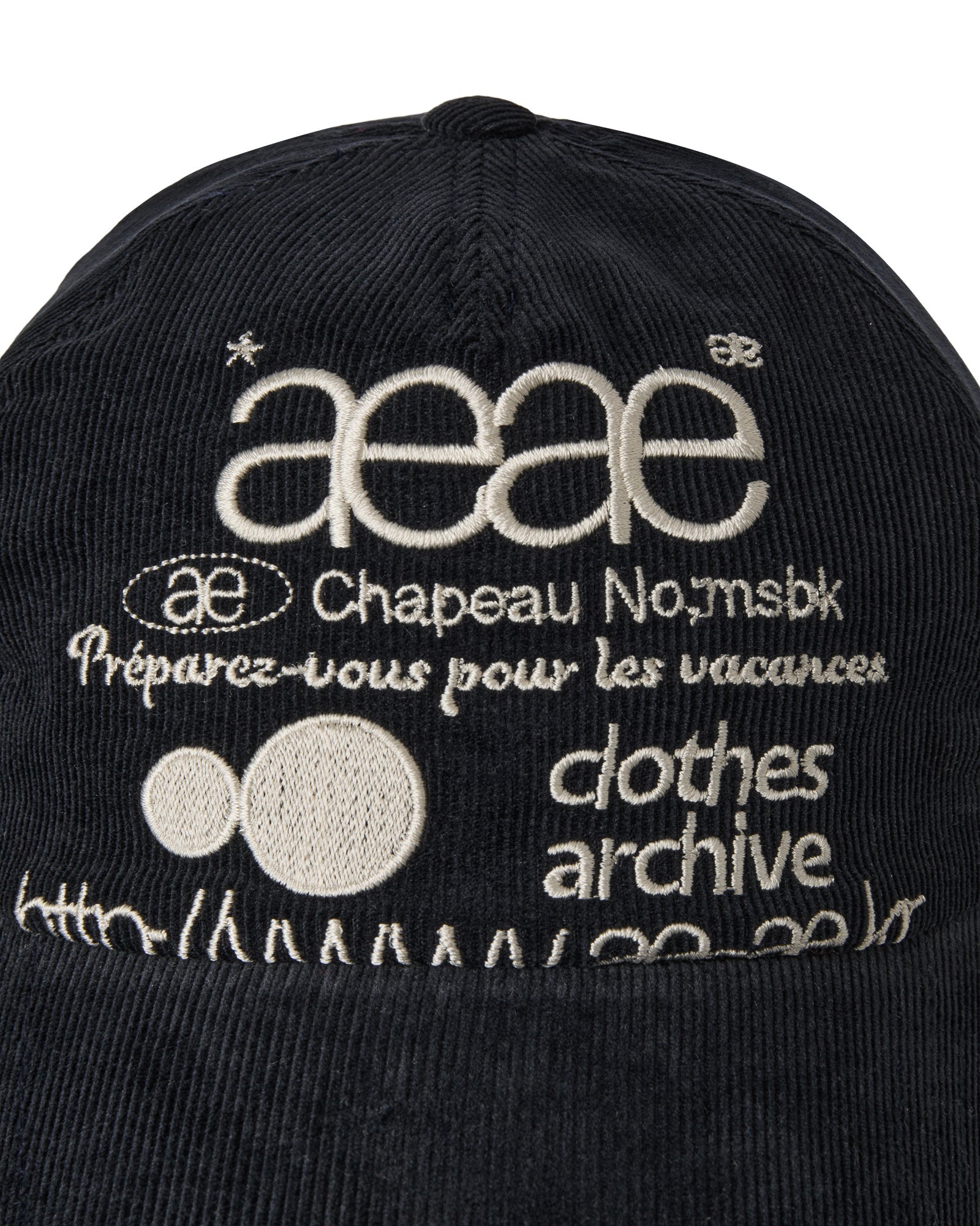 【予約商品】WEB LOGO CORDUROY CAP [DARK NAVY]