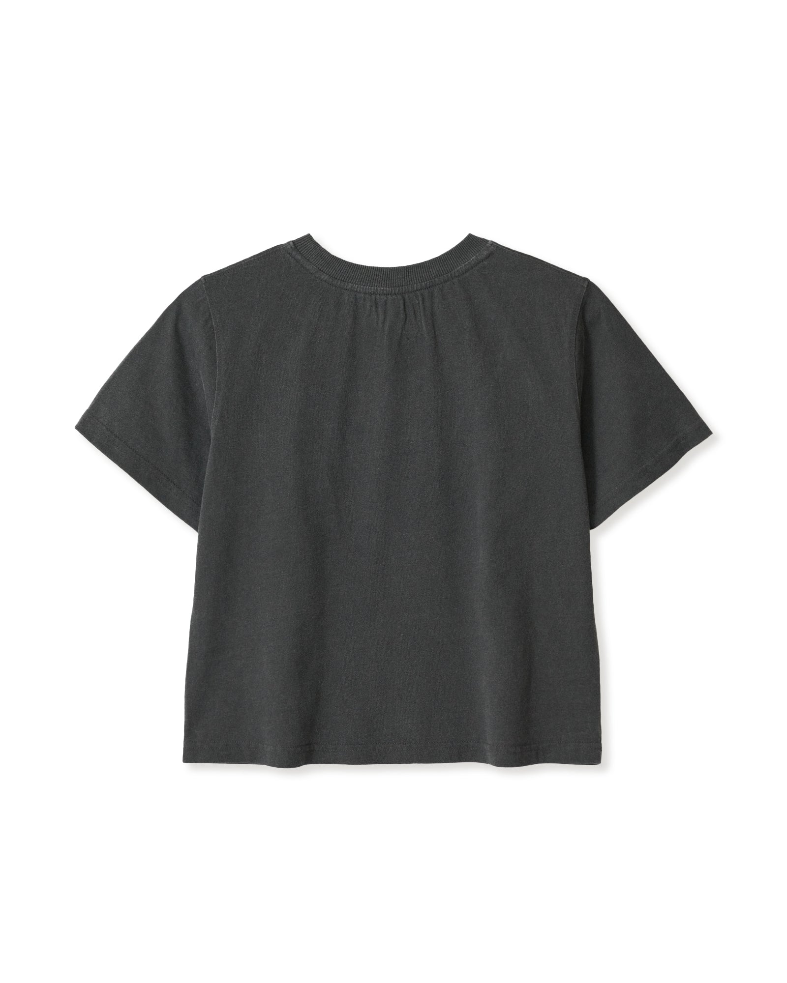 WEB LOGO CROP T-SHIRTS [PIGMENT BLACK]