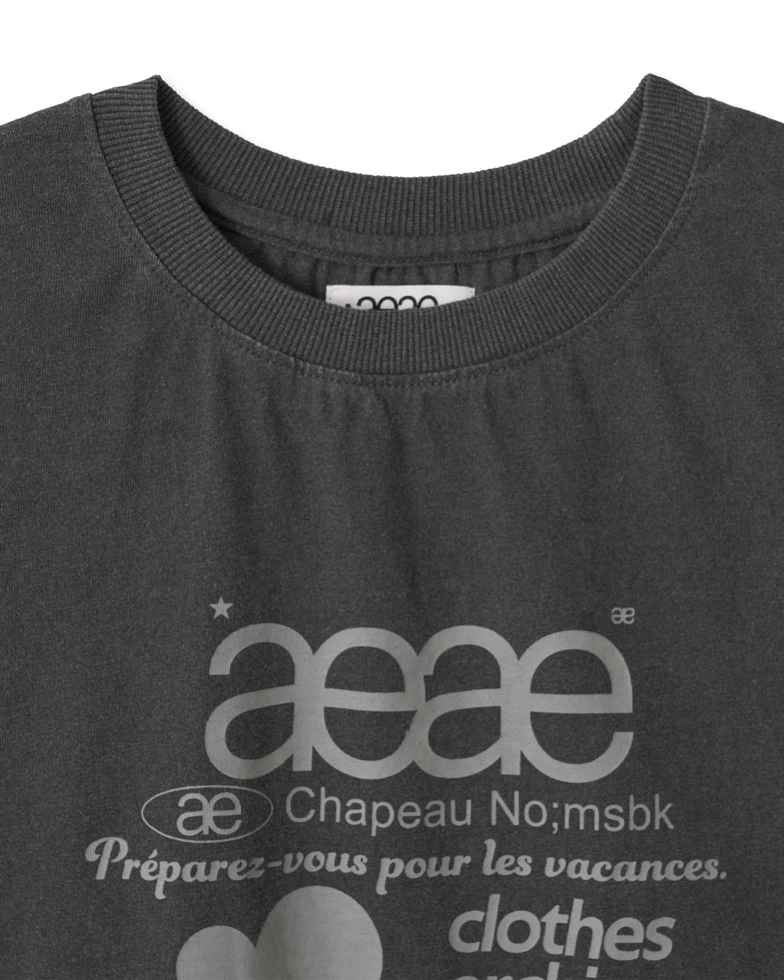 WEB LOGO CROP T-SHIRTS [PIGMENT BLACK]