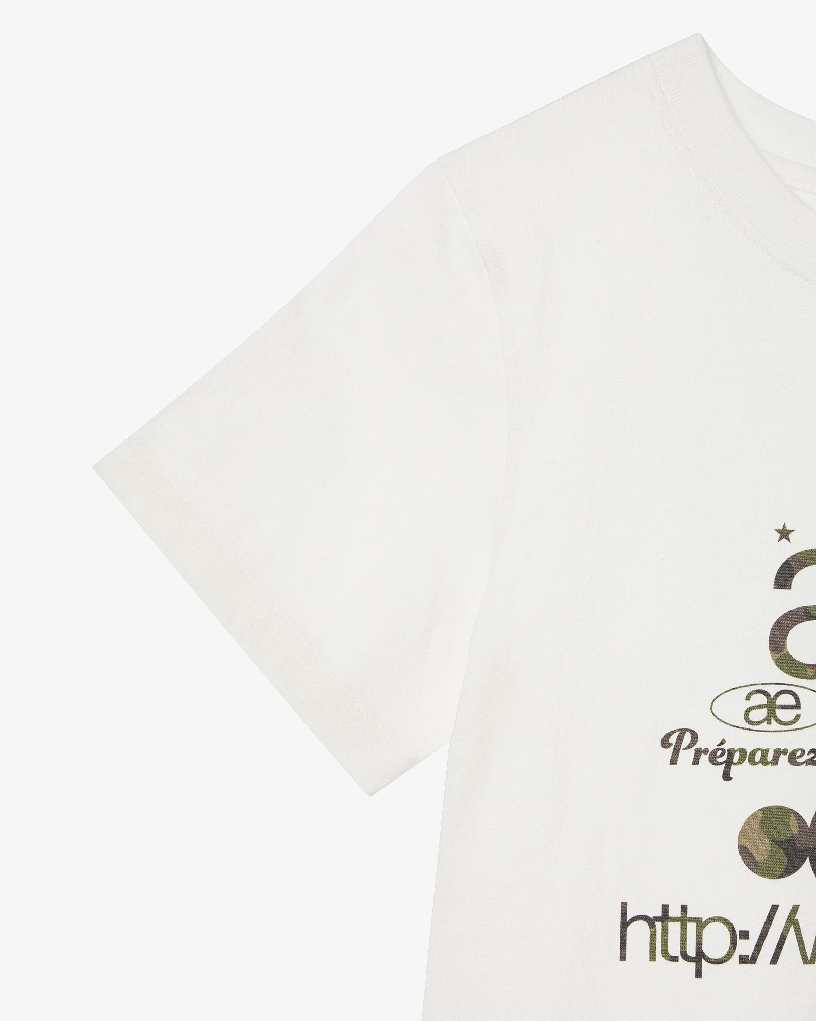 WEB LOGO CROP T-SHIRTS [WHITE/CAMO] – aeae JAPAN