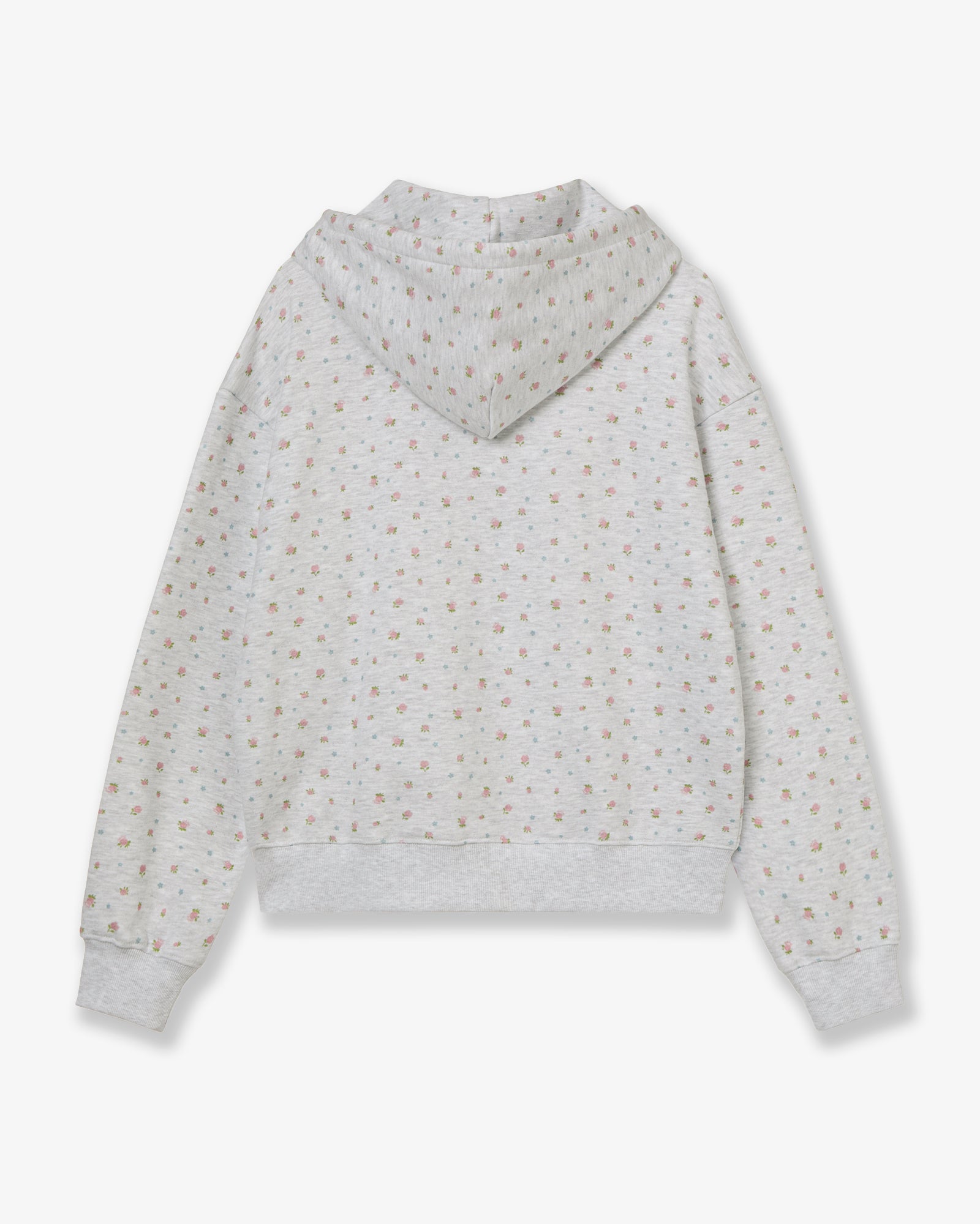 WEB LOGO FLOWER HOOD ZIP-UP [PINK]