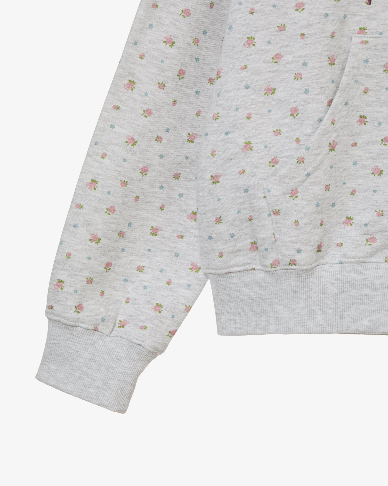 WEB LOGO FLOWER HOOD ZIP-UP [PINK]