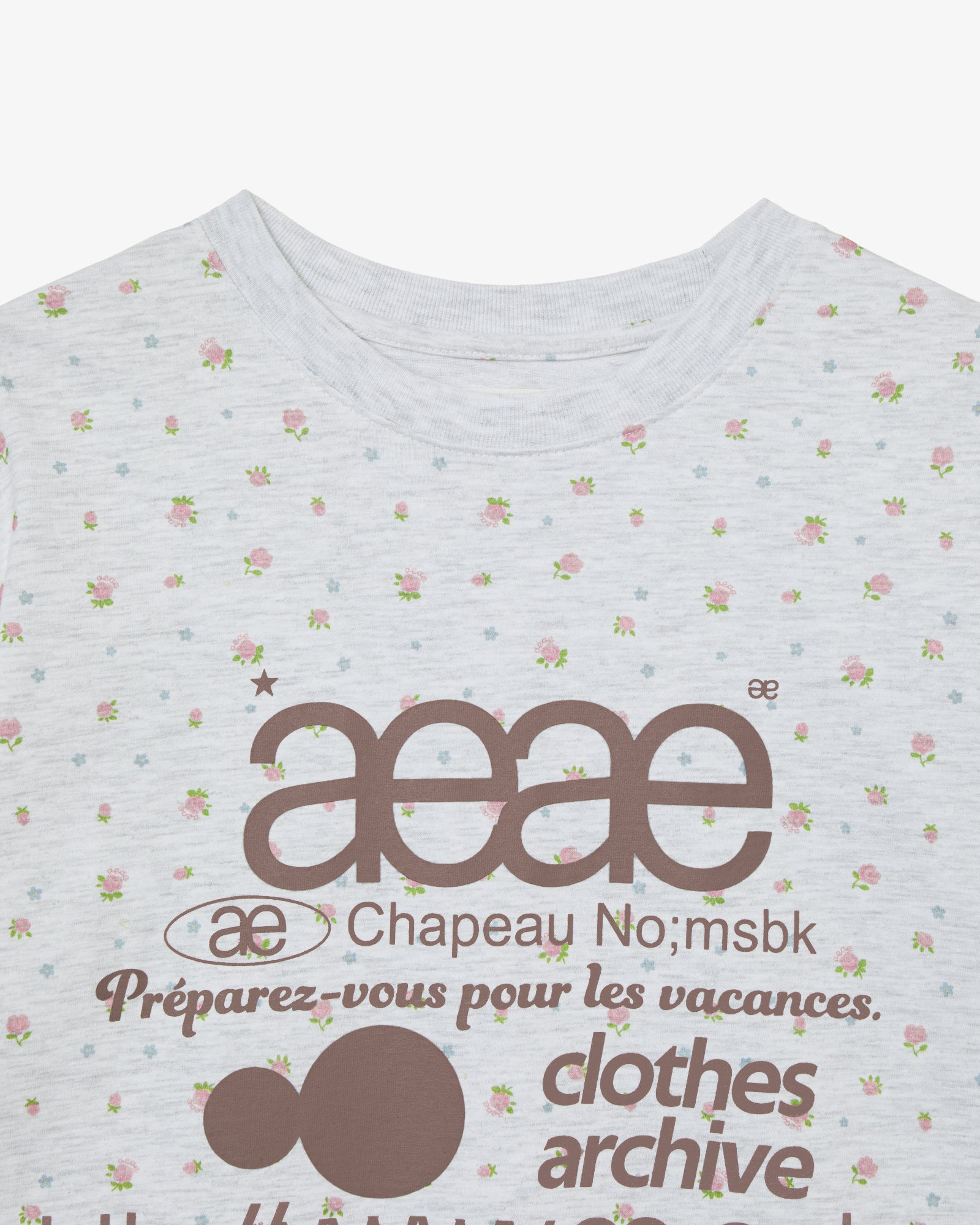 WEB LOGO FLOWER T-SHIRTS [LIGHT GREY]