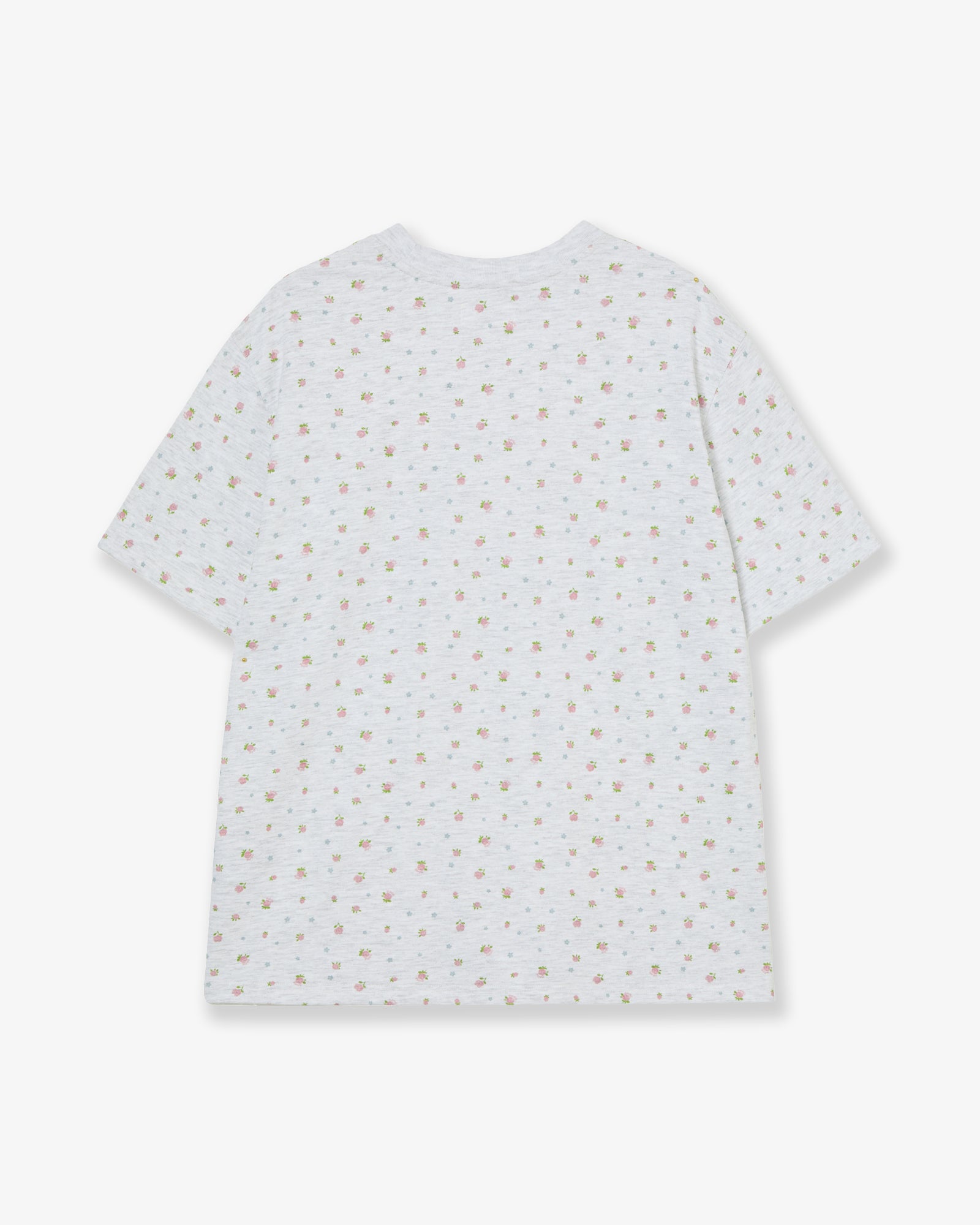 WEB LOGO FLOWER T-SHIRTS [LIGHT GREY]