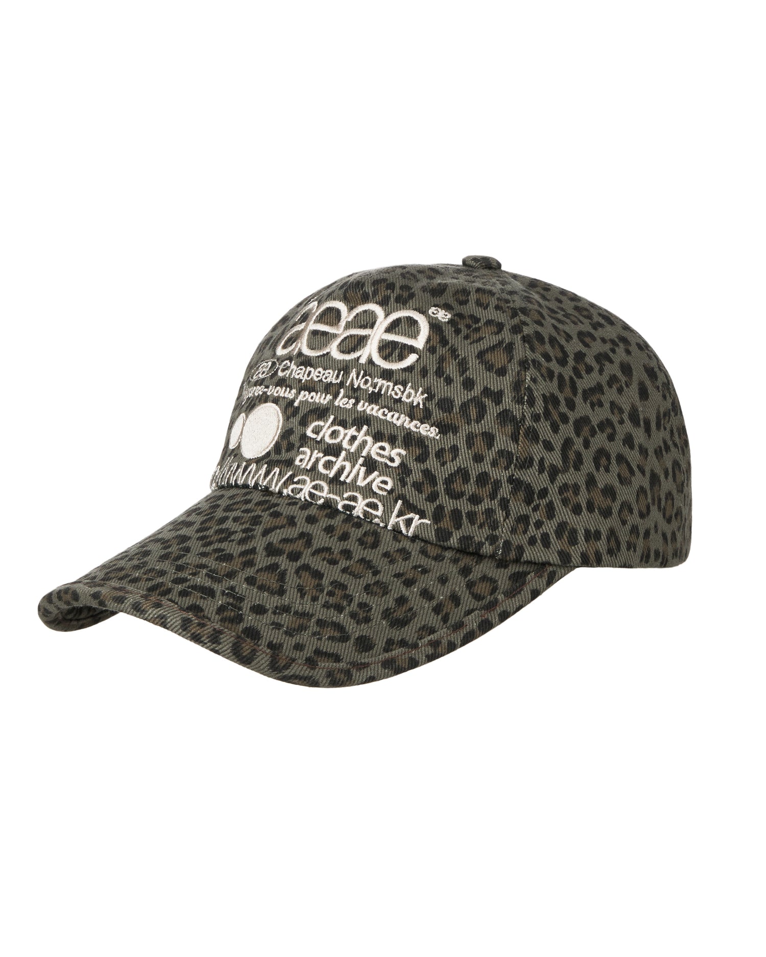 【6月上旬お届けアイテム】WEB LOGO LEOPARD CAP [KHAKI]